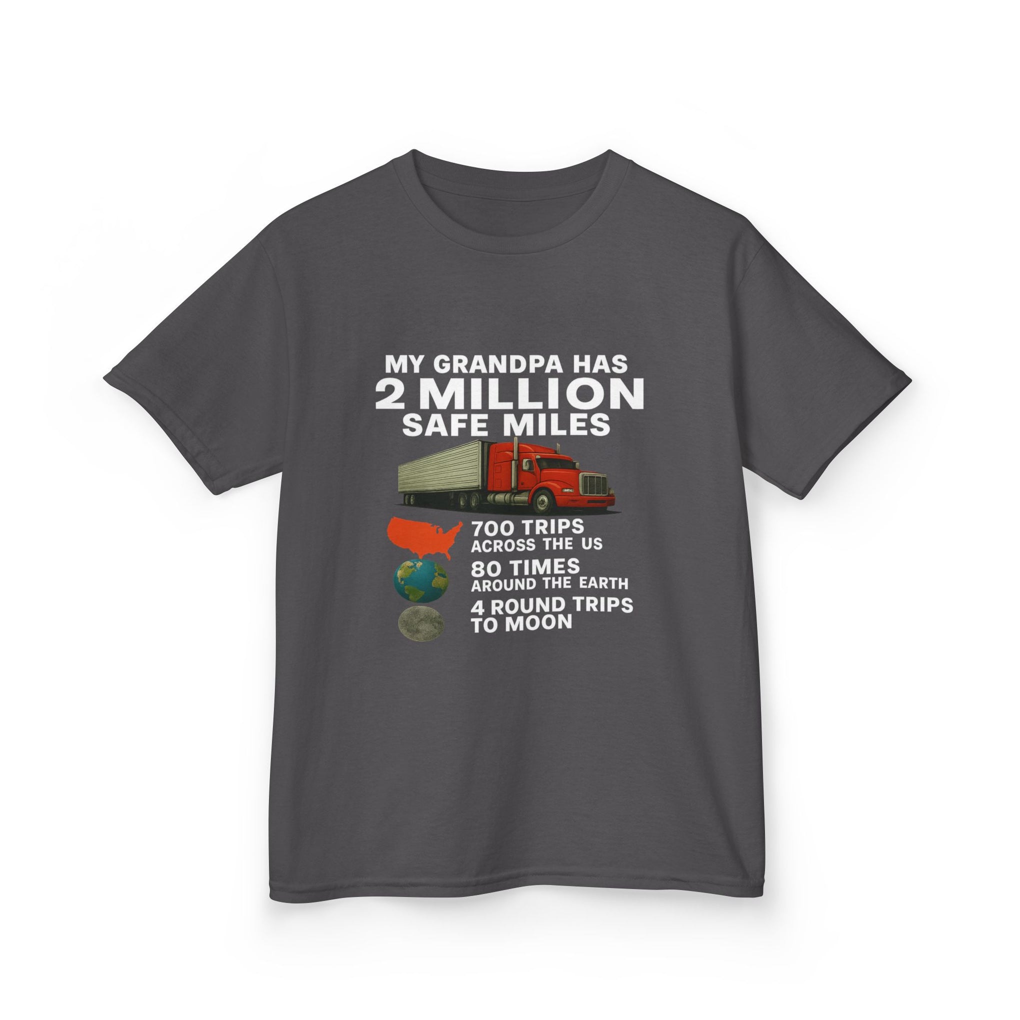 Kids Tee – “My Grandpa Has 2 Million Safe Miles” Vintage Pilot Aviation Shirt