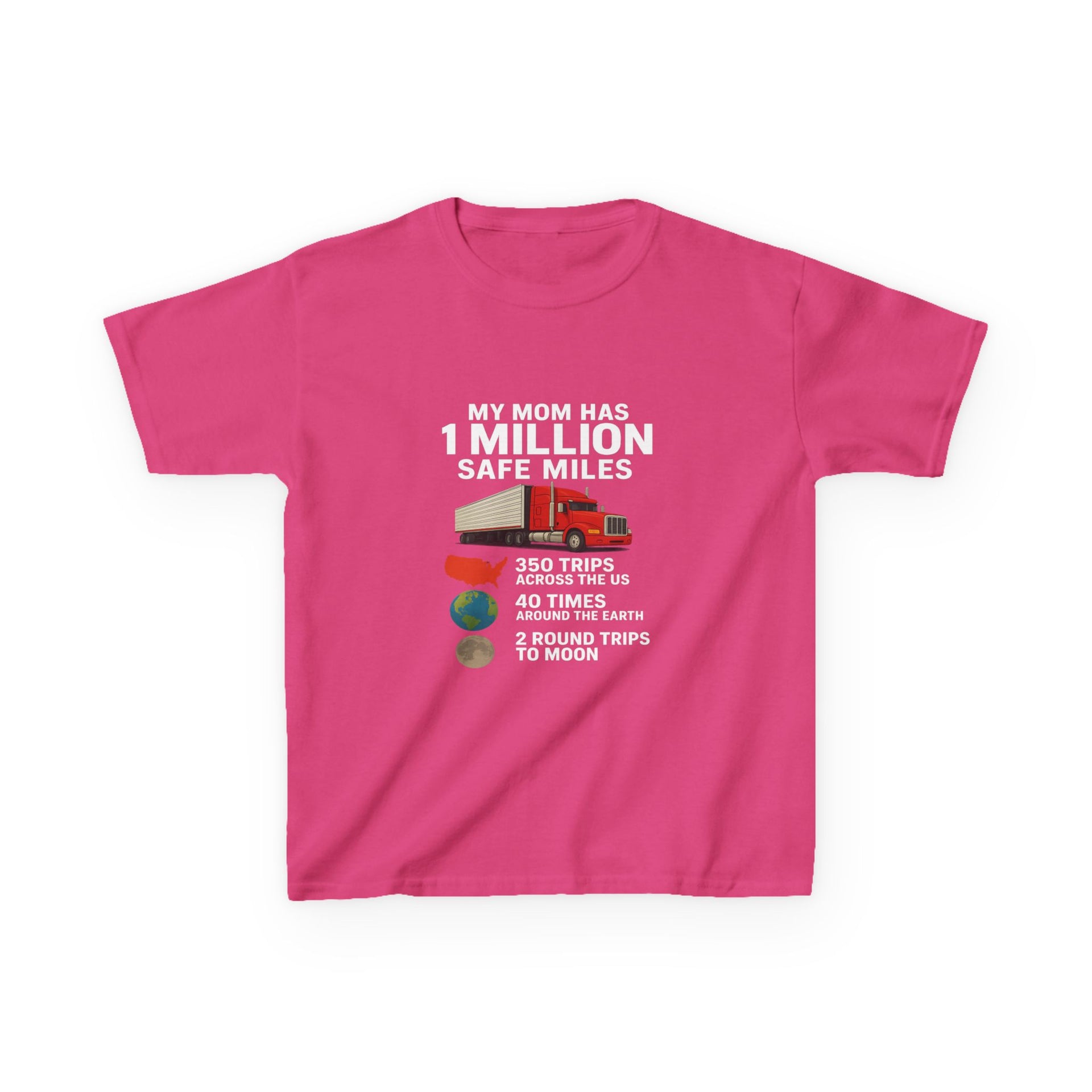 Kids Truck Graphic Tee — My Mom has 1 million Safe Miles