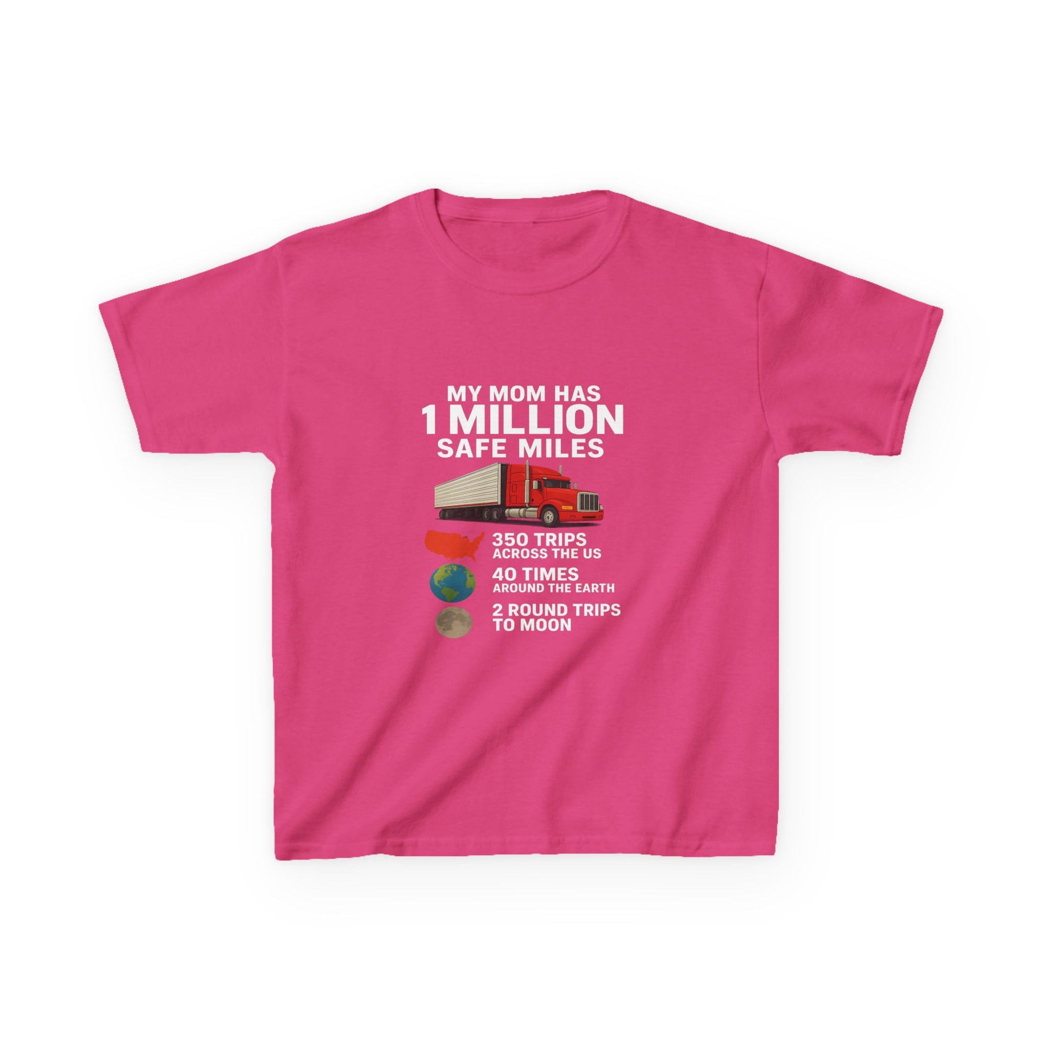 Kids Truck Graphic Tee — My Mom has 1 million Safe Miles