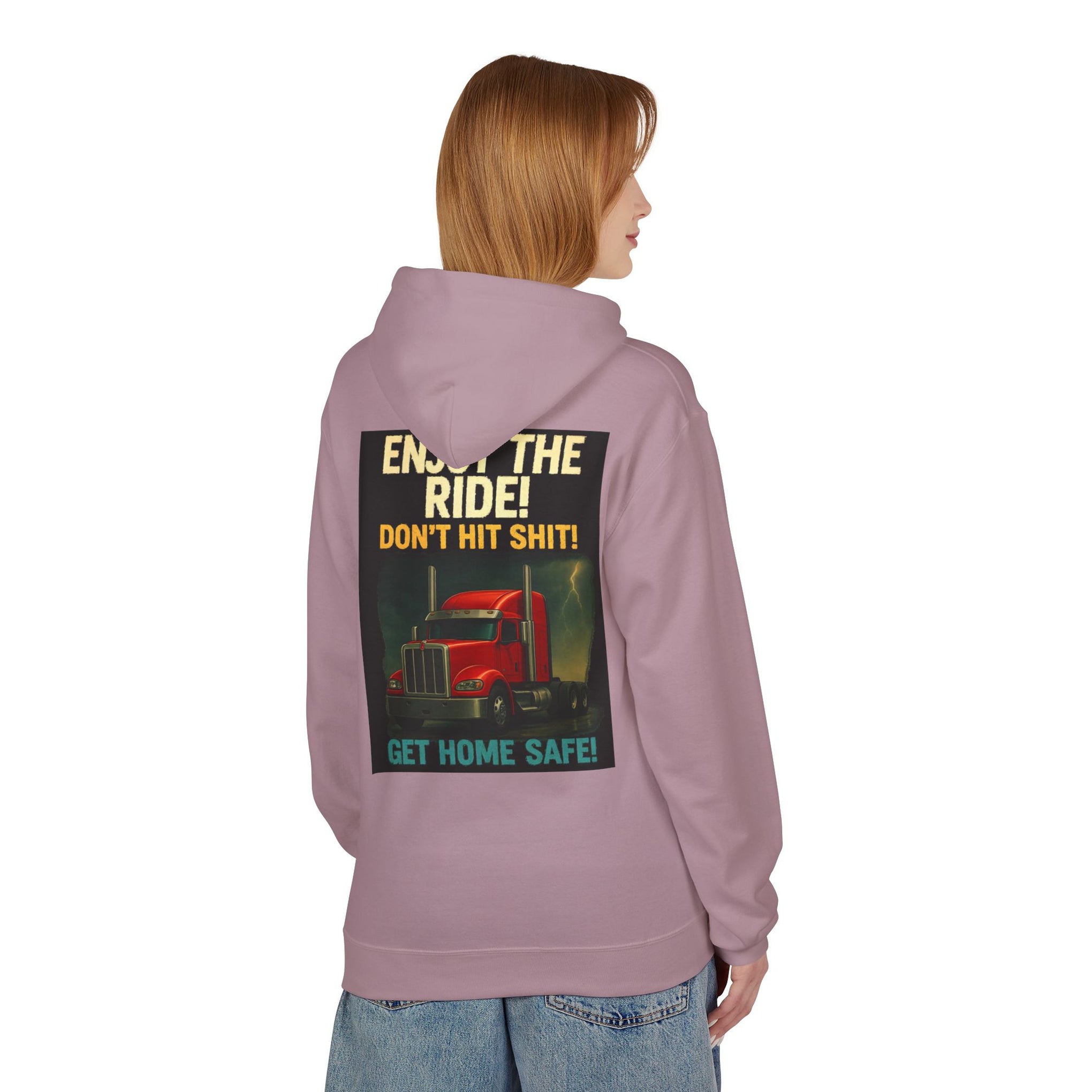Hoodie — '3 Simple Rules' Trucker Safety Graphic Hoodie (Enjoy the Ride — Get Home Safe)