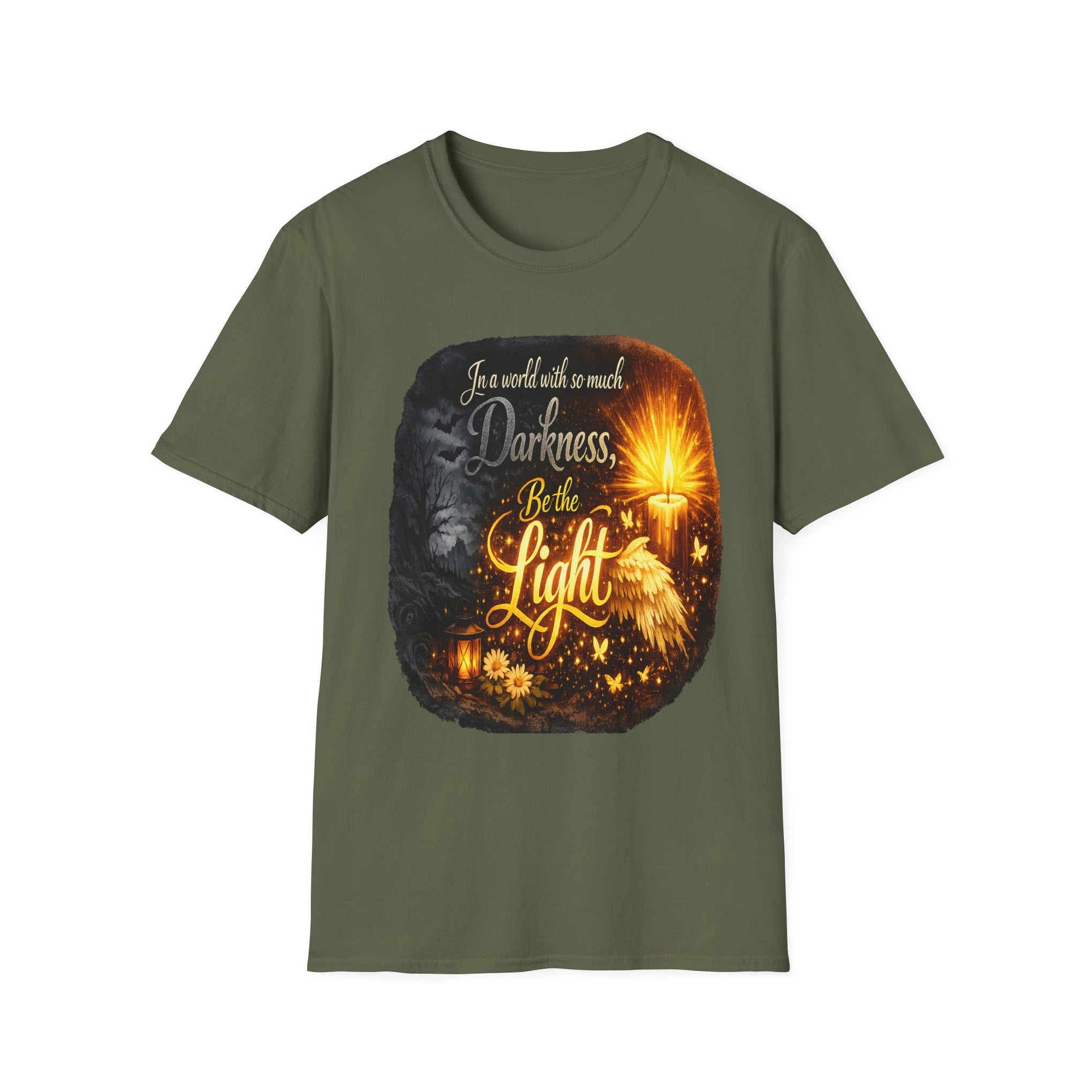 Inspirational 'Be the Light' T-Shirt