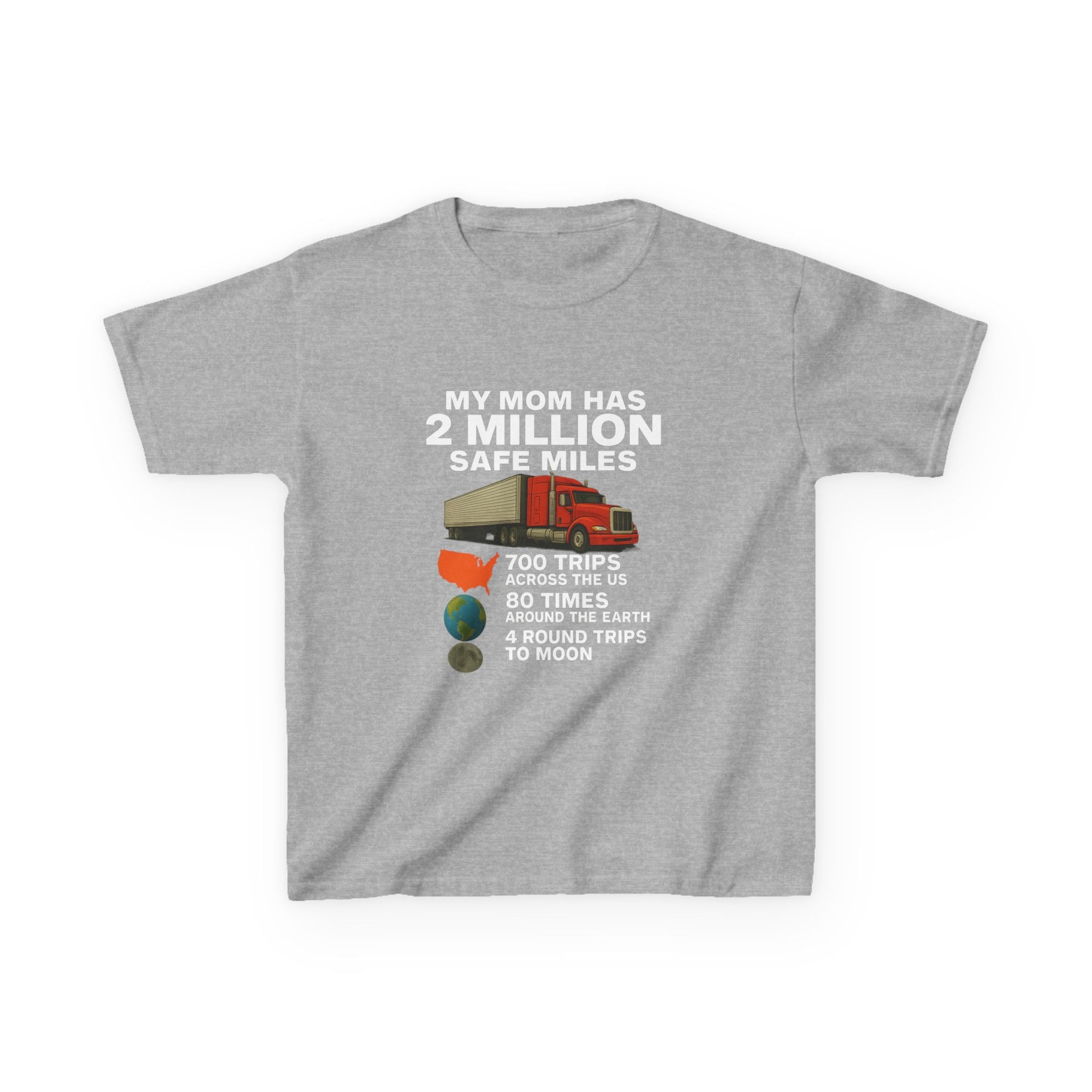 Kids Tee - "My Mom Has 2 Million Safe Miles" Driving Milestone Shirt