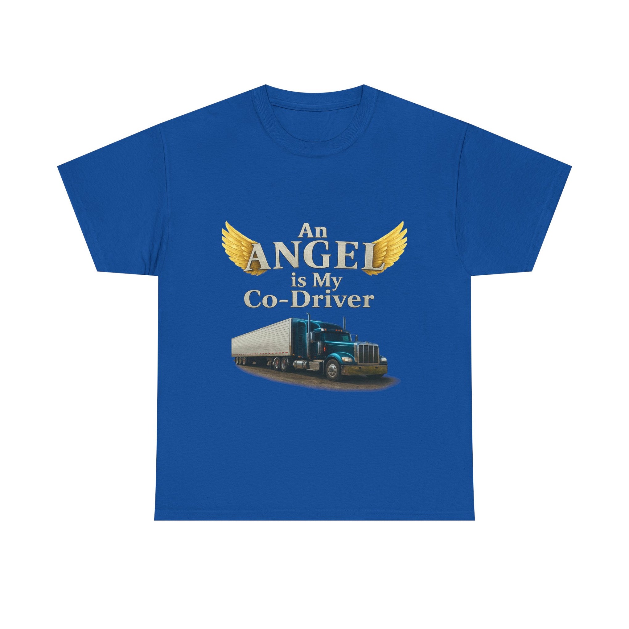 An Angel Is My Co-Driver Truck Tee — Trucker Memorial Gift