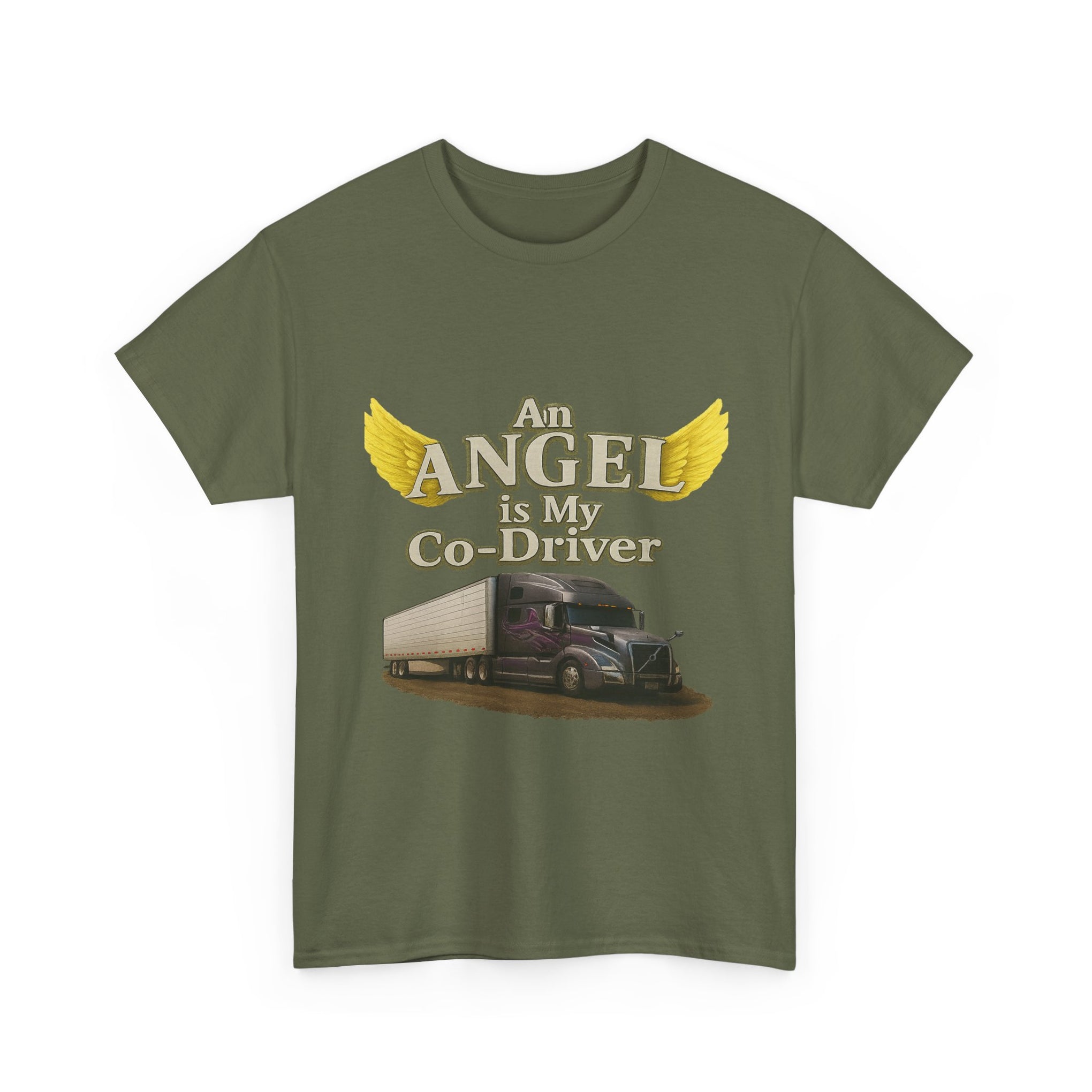 Van "Angel is my co-driver" Unisex Heavy Cotton Tee