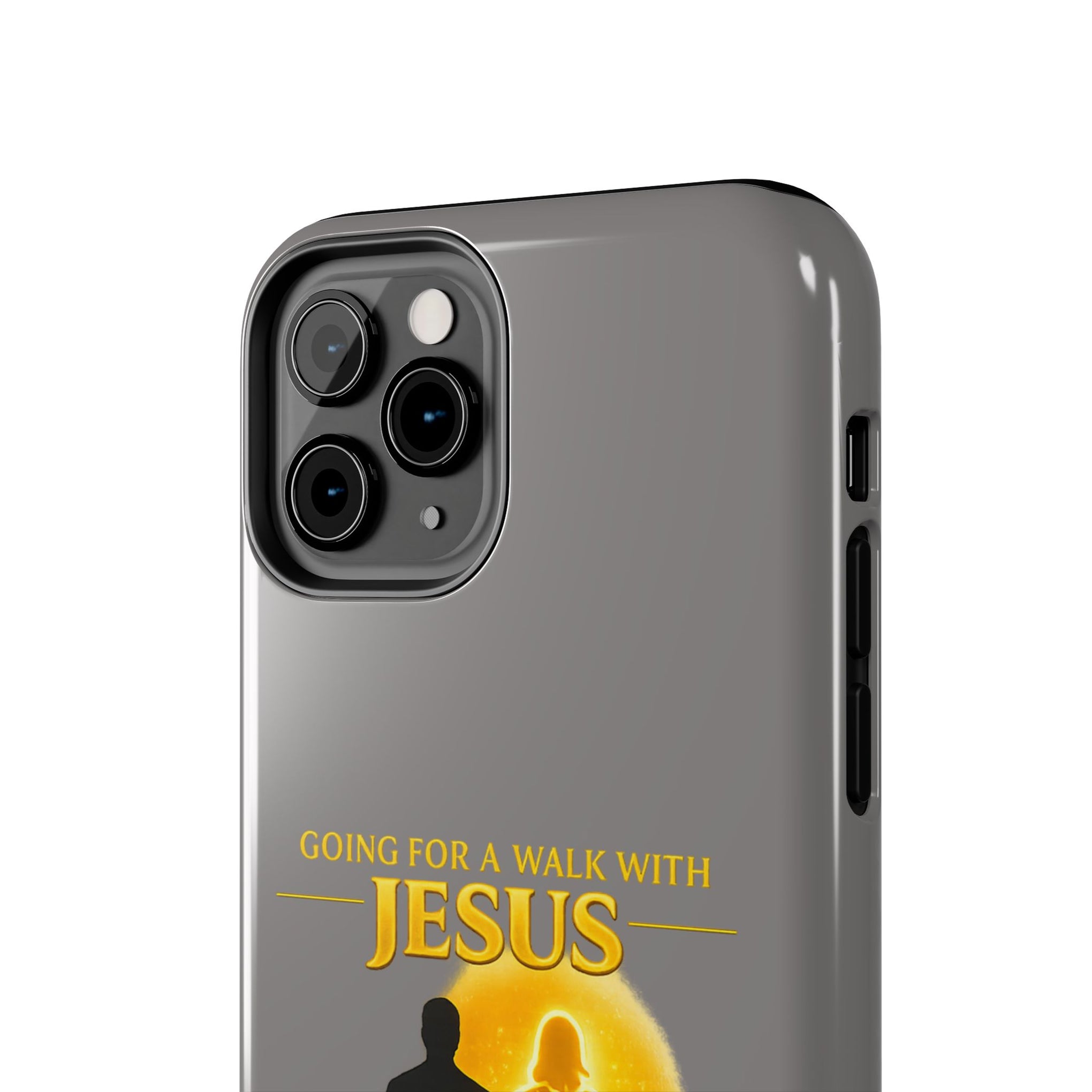 Tough Phone Case — "Going for a Walk with Jesus, Wanna Come?" Christian iPhone Case