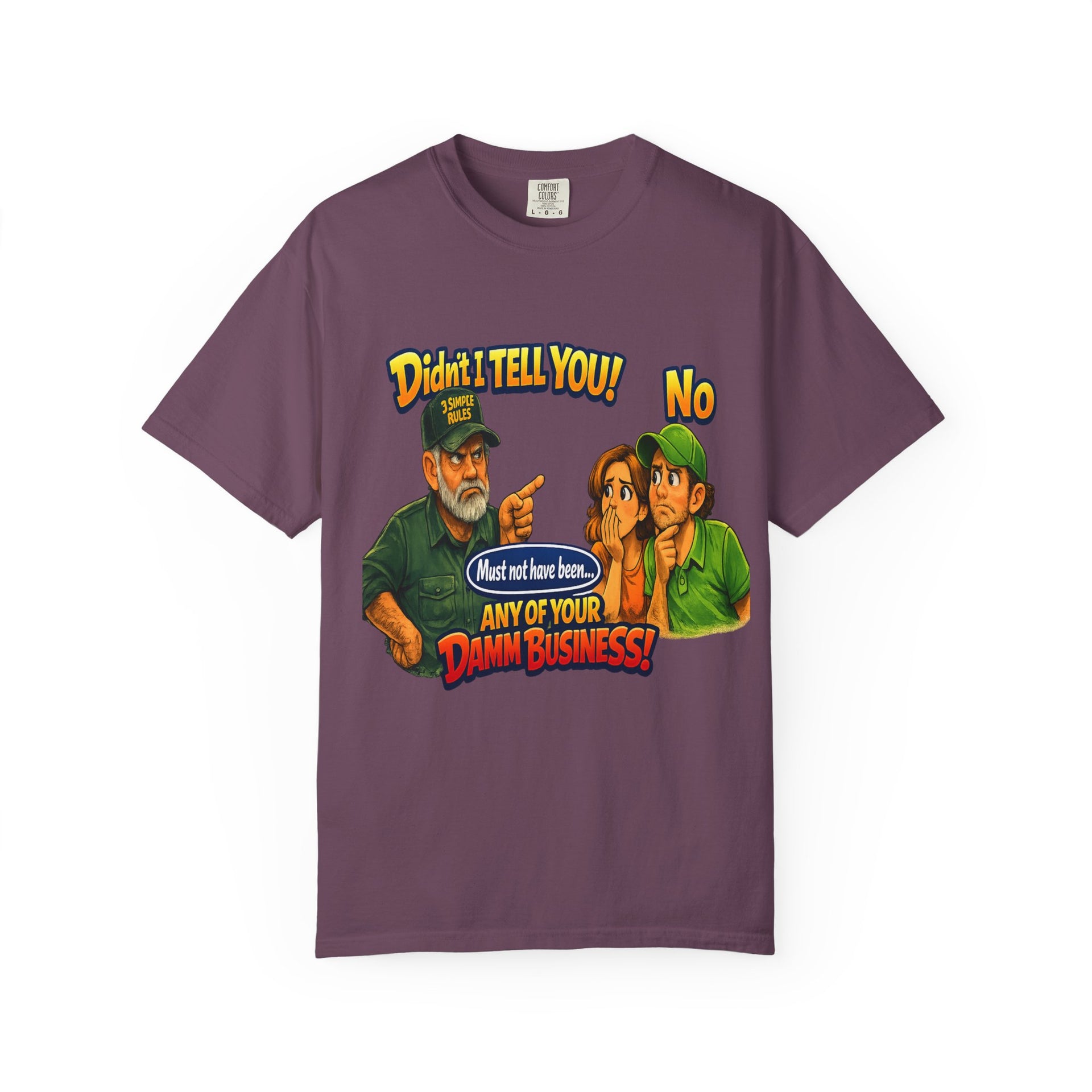 Funny "None of Your D*** Business" Graphic T-Shirt