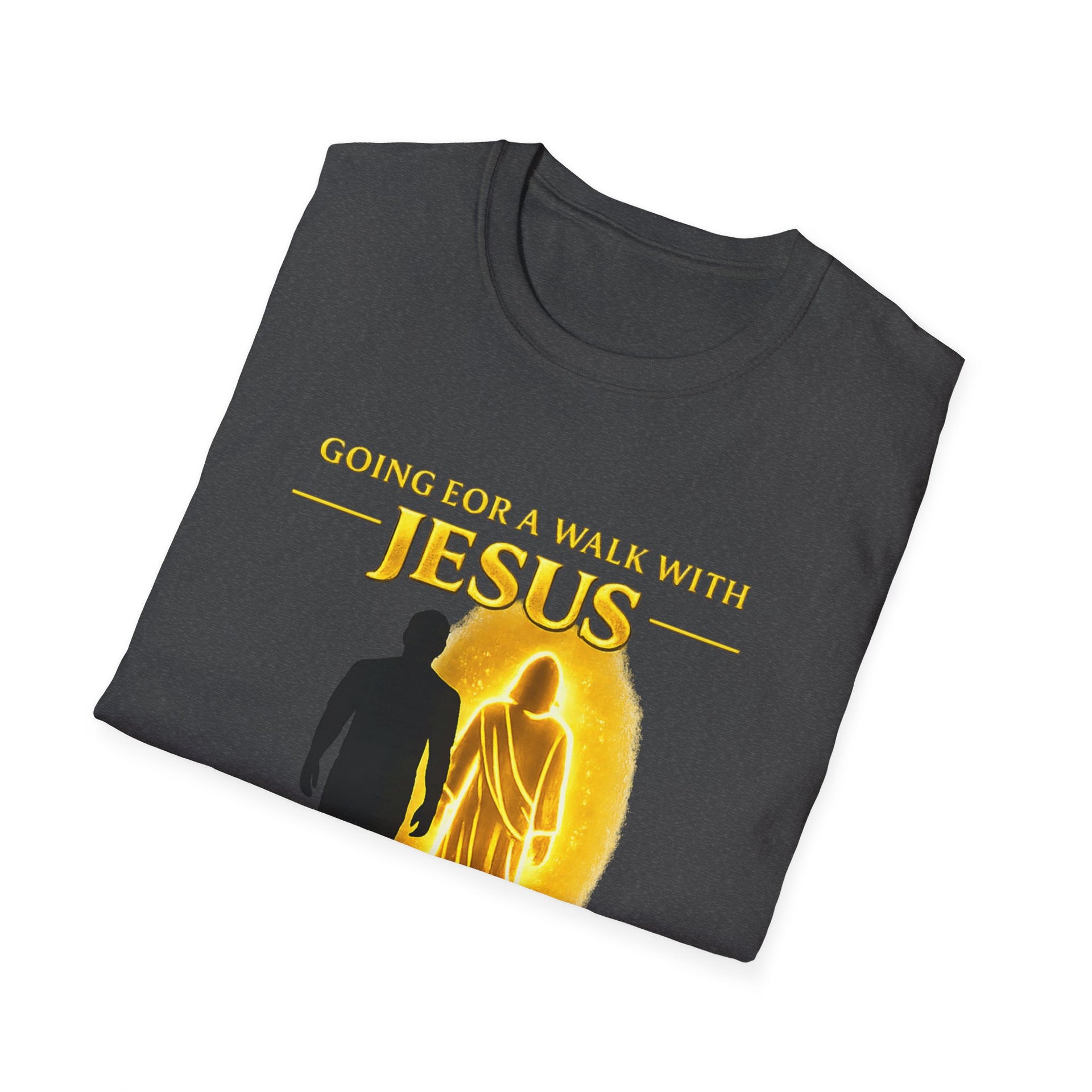 Going for a walk with Jesus T-Shirt – "Wanna Come?" Christian Faith Graphic Tee