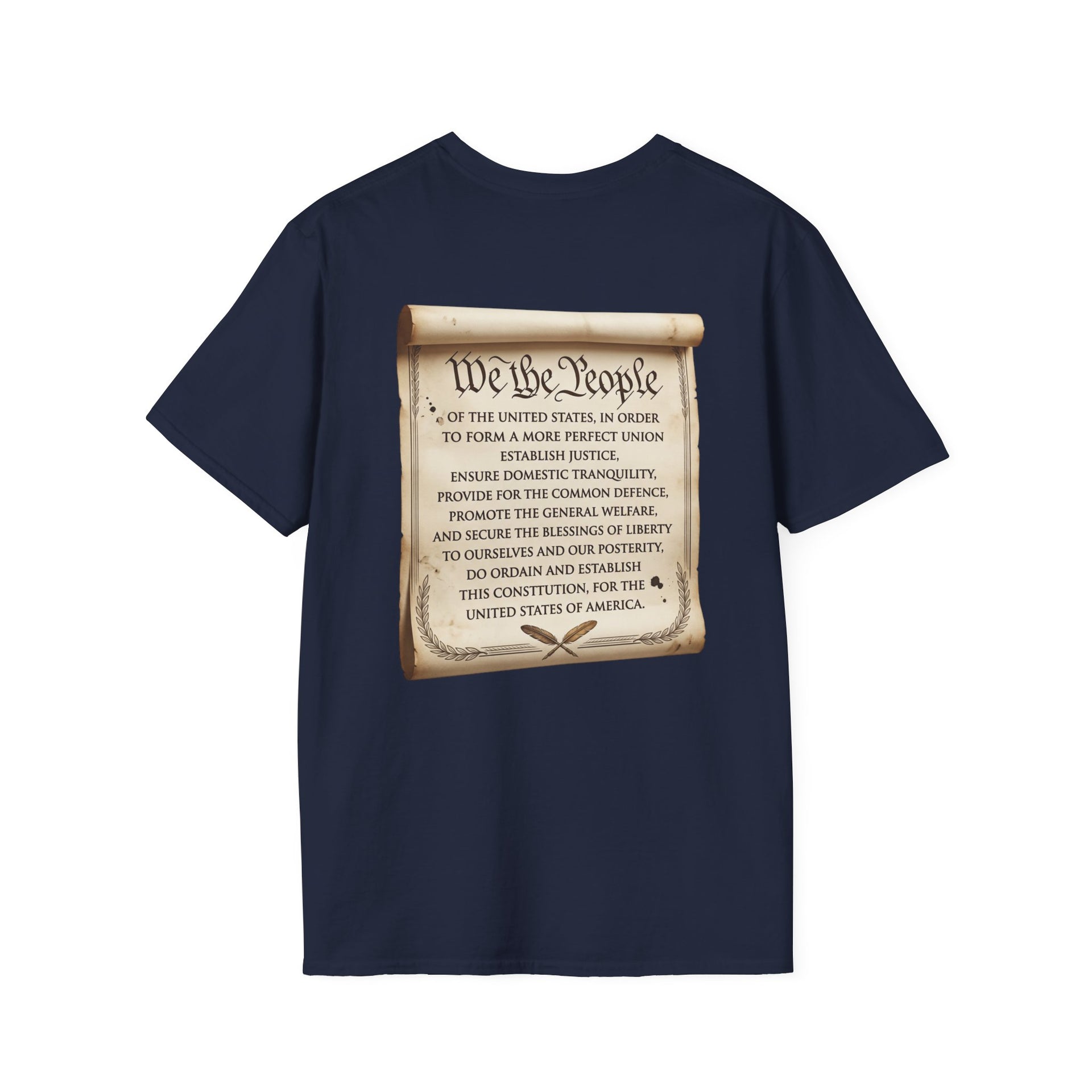Patriotic "We the People 1776-2026" T-Shirt — American Flag & Constitution Tee for Independence Day