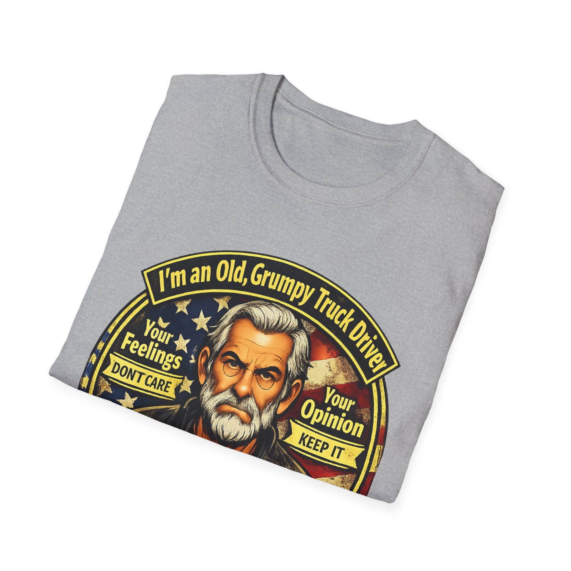 Truck Driver T-Shirt — “I’m an Old, Grumpy Truck Driver — Leave Me Alone!” Graphic Tee