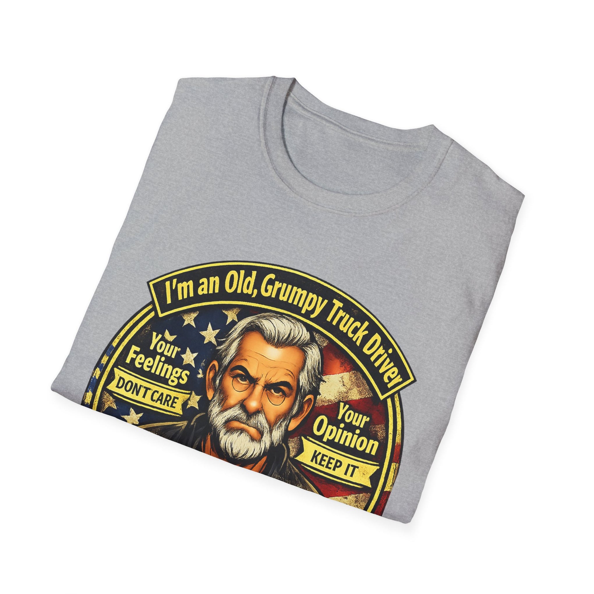 Truck Driver T-Shirt — “I’m an Old, Grumpy Truck Driver — Leave Me Alone!” Graphic Tee