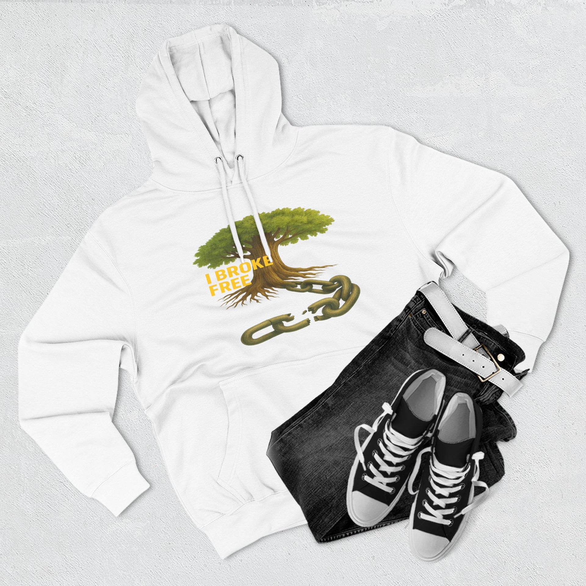 Freedom Breaker Hoodie — "I Broke Free" Mental Health Recovery Hoodie