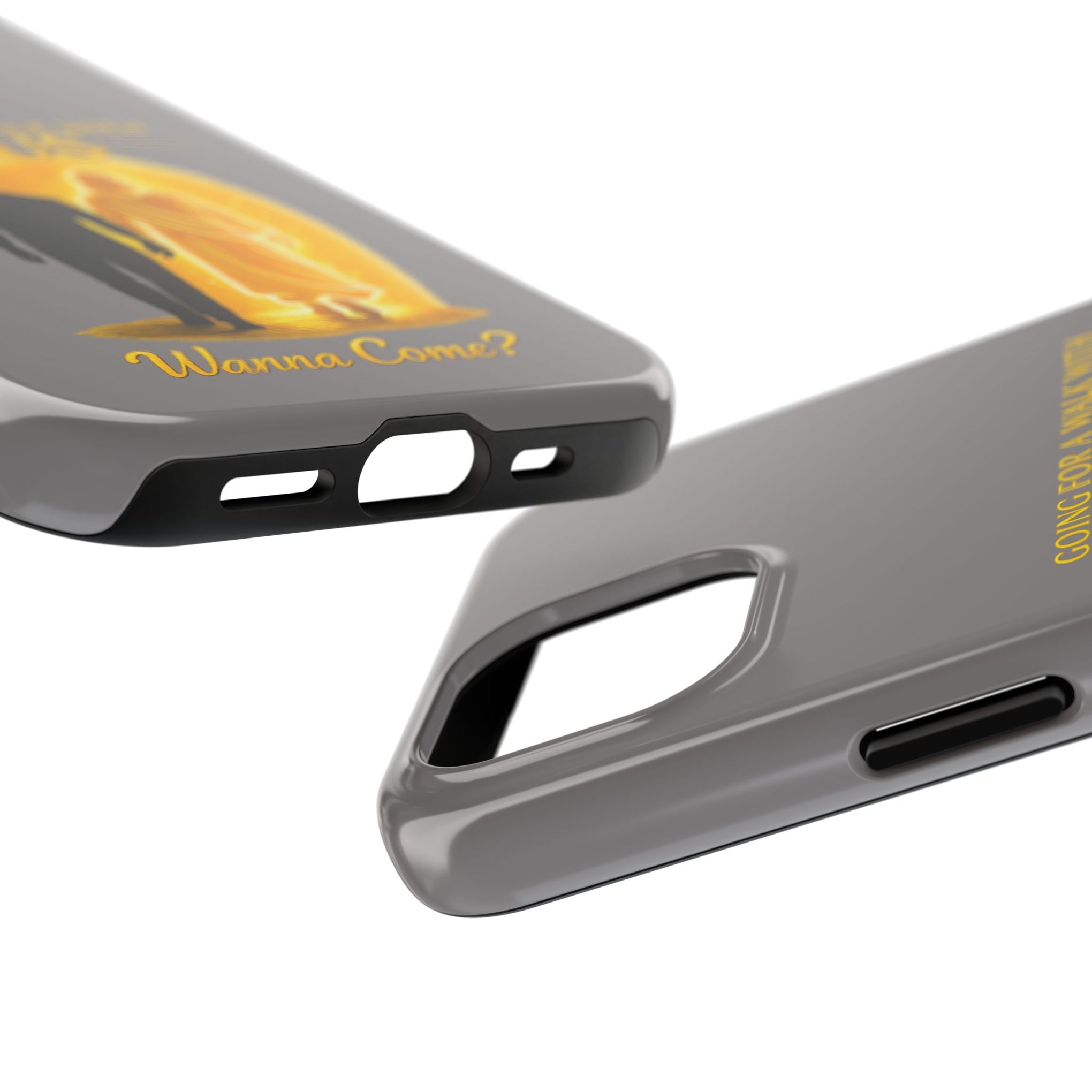 Tough Phone Case — "Going for a Walk with Jesus, Wanna Come?" Christian iPhone Case