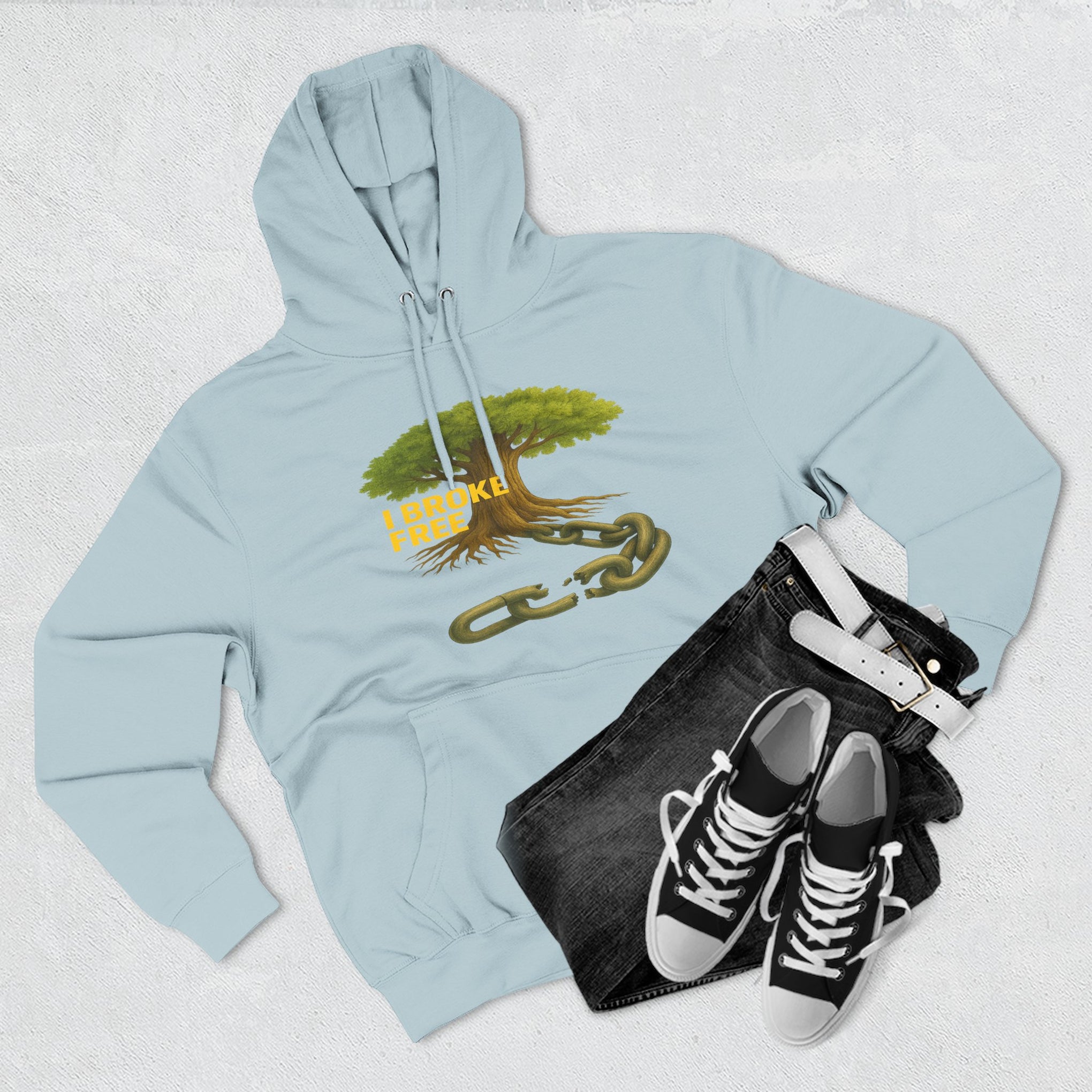 Freedom Breaker Hoodie — "I Broke Free" Mental Health Recovery Hoodie