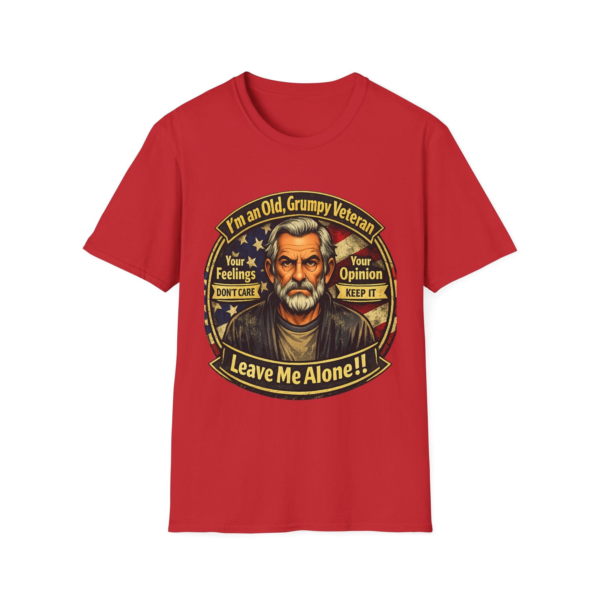 Veteran 'Leave Me Alone' T-Shirt — Old Grumpy Veteran Graphic Tee