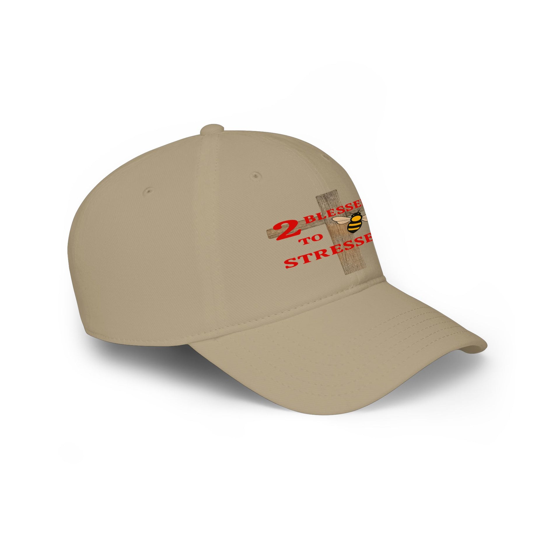 Baseball Cap – "Blessed 2o Stressed" Cross Christian Hat