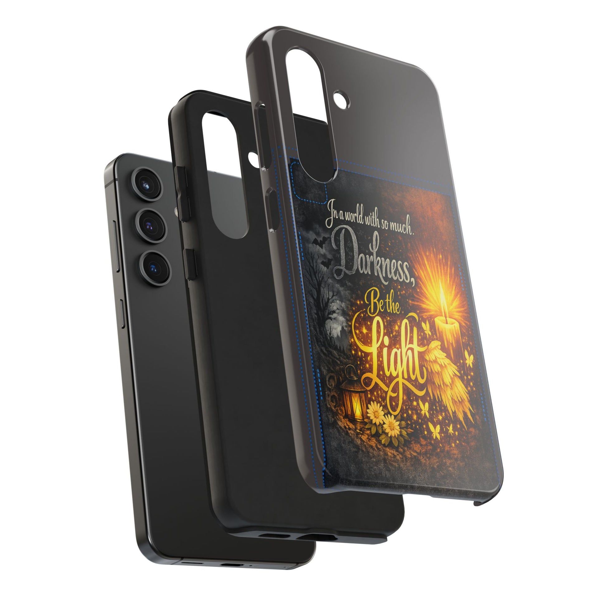 Phone Case — "In a world with so much darkness, Be the Light" Inspirational Tough Case
