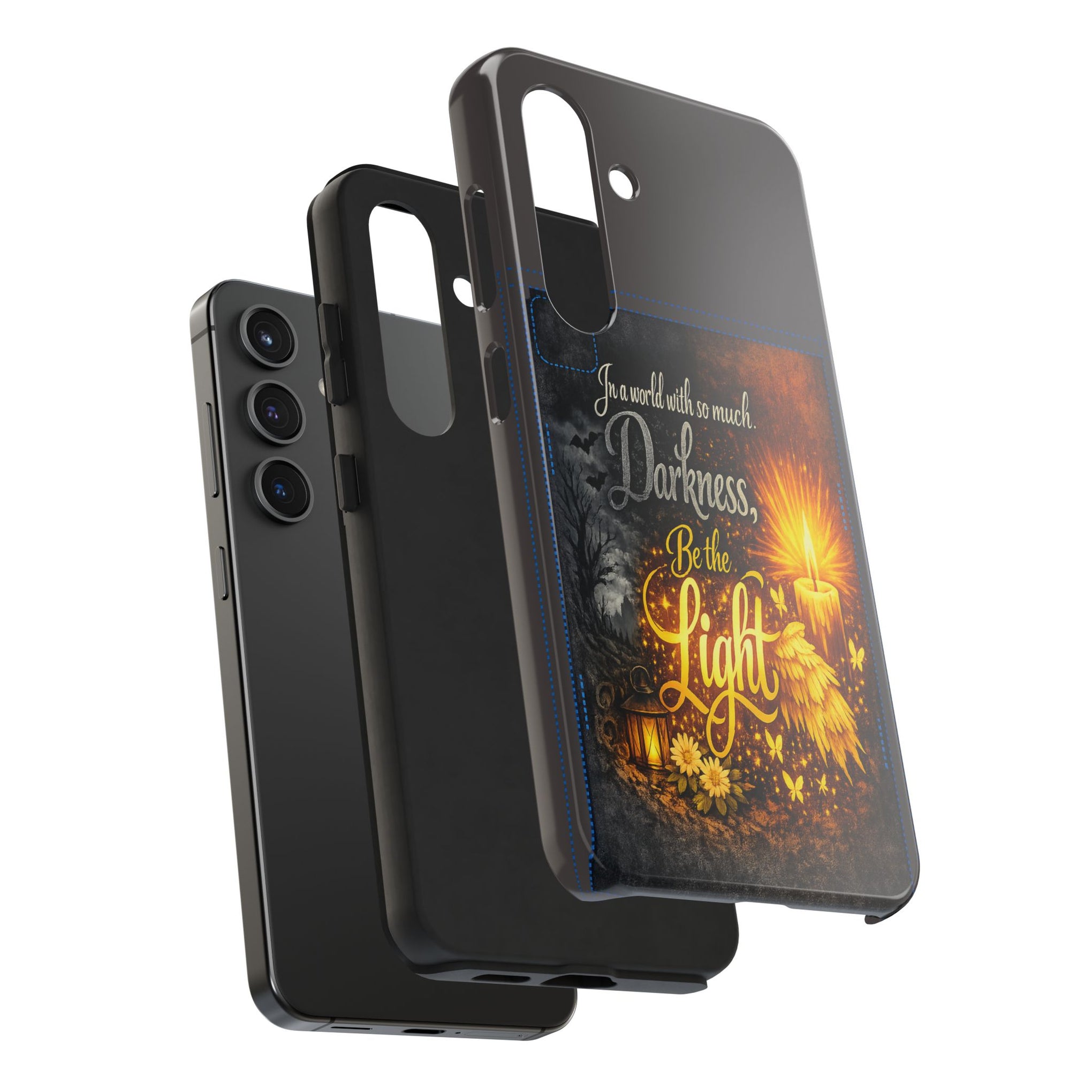Phone Case — "In a world with so much darkness, Be the Light" Inspirational Tough Case