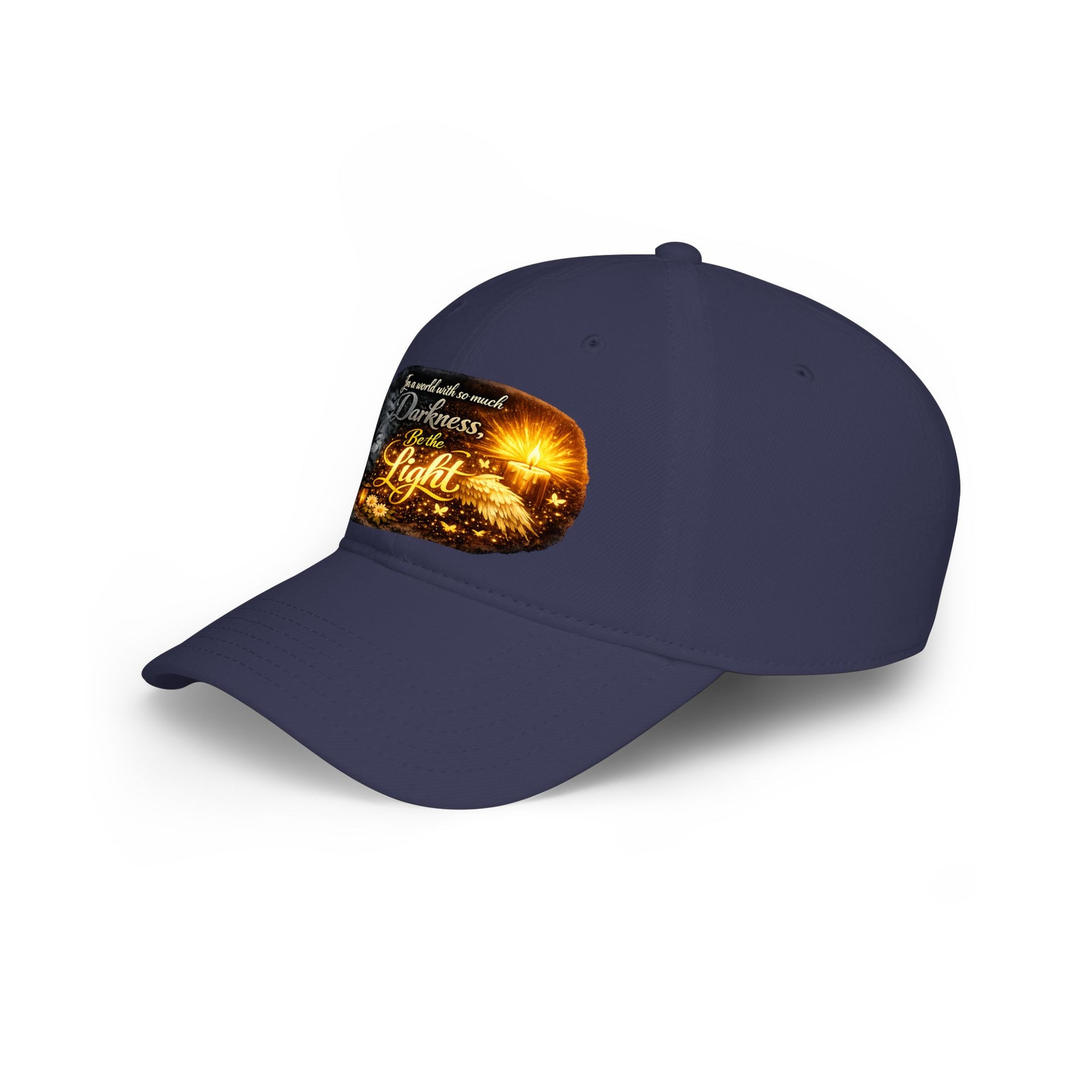 Low Profile Baseball Cap – "Be the Light" Inspirational Firefly Design