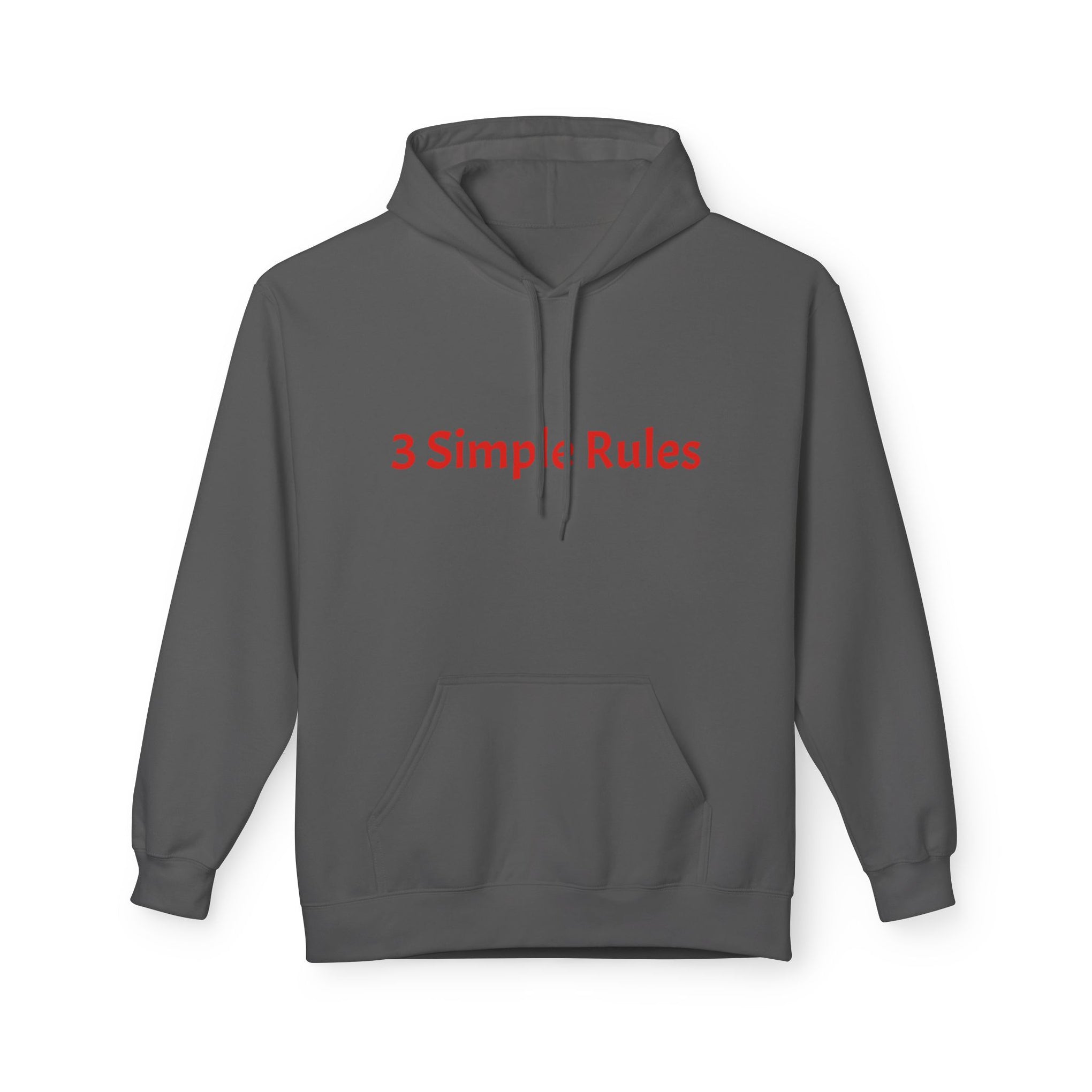 Hoodie — '3 Simple Rules' Trucker Safety Graphic Hoodie (Enjoy the Ride — Get Home Safe)