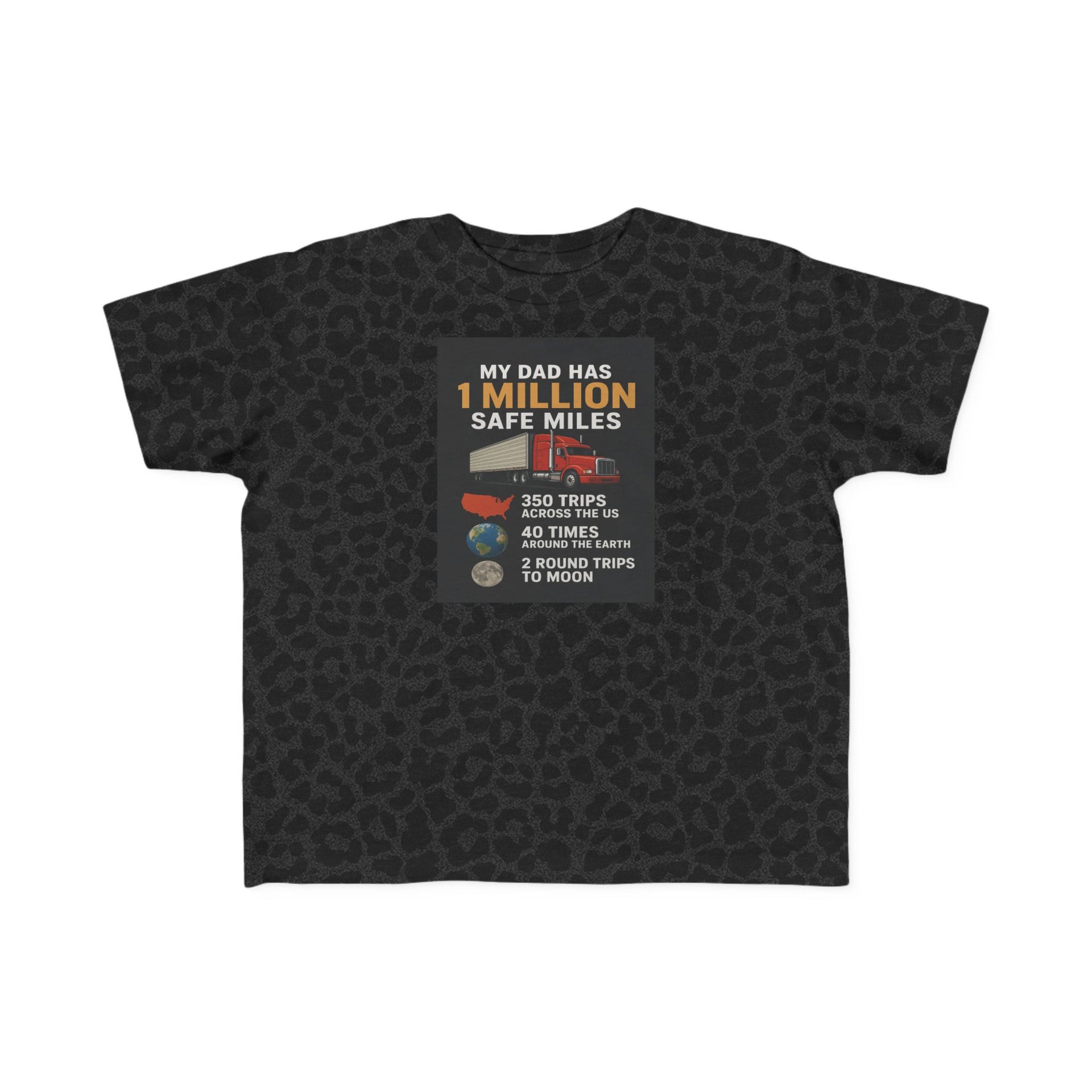 Toddler Tee – “My Dad Has 1 Million Safe Miles” Funny Kids' Aviation Shirt