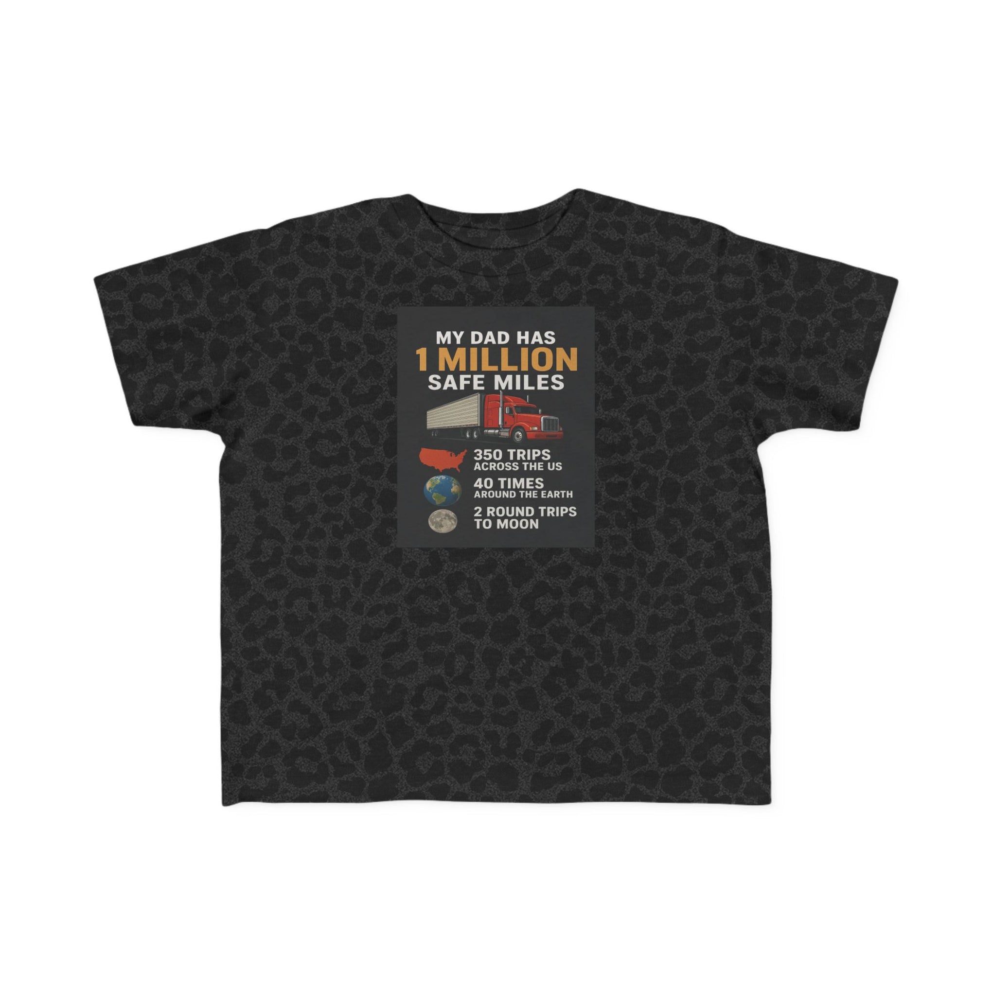 Toddler Tee – “My Dad Has 1 Million Safe Miles” Funny Kids' Aviation Shirt