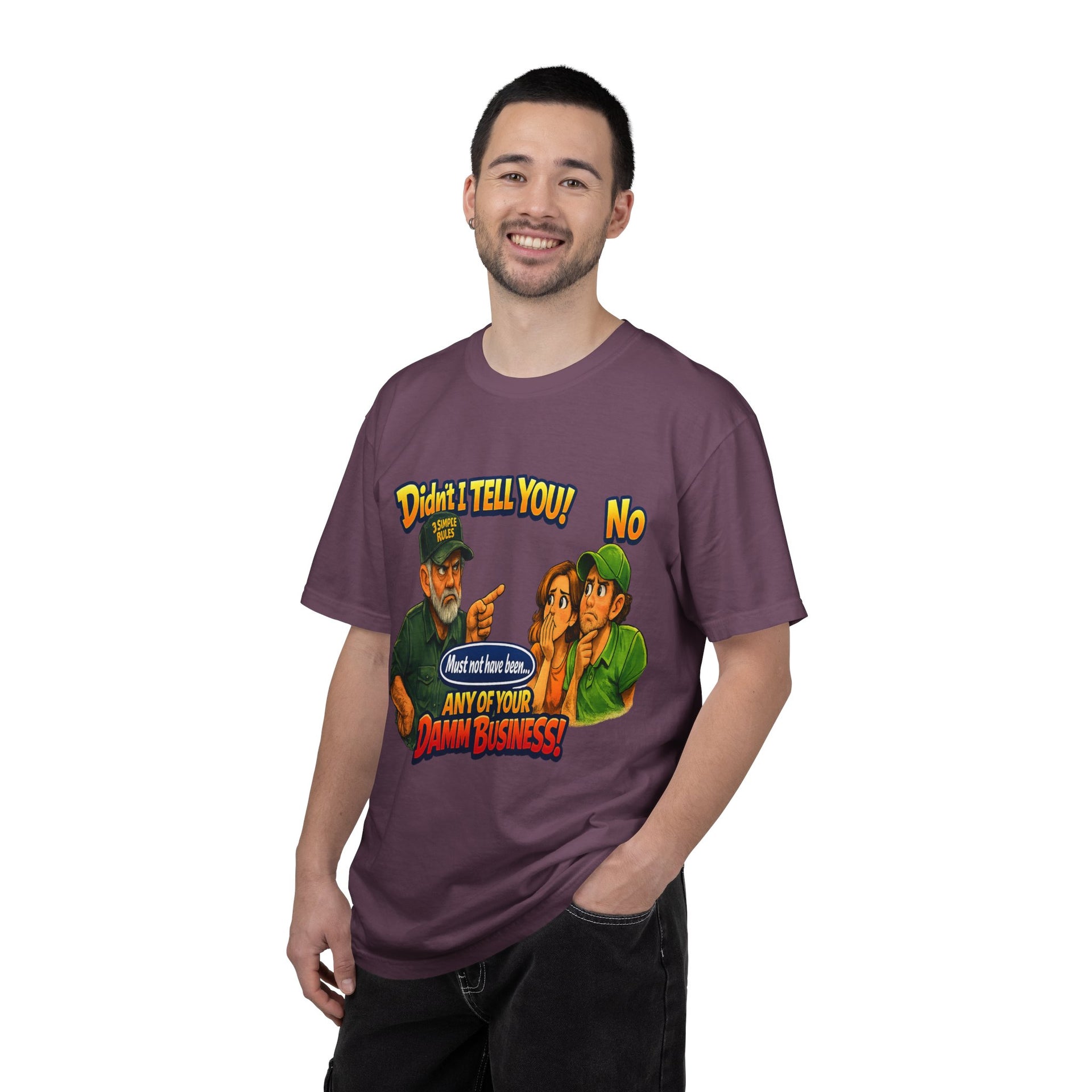 Funny "None of Your D*** Business" Graphic T-Shirt