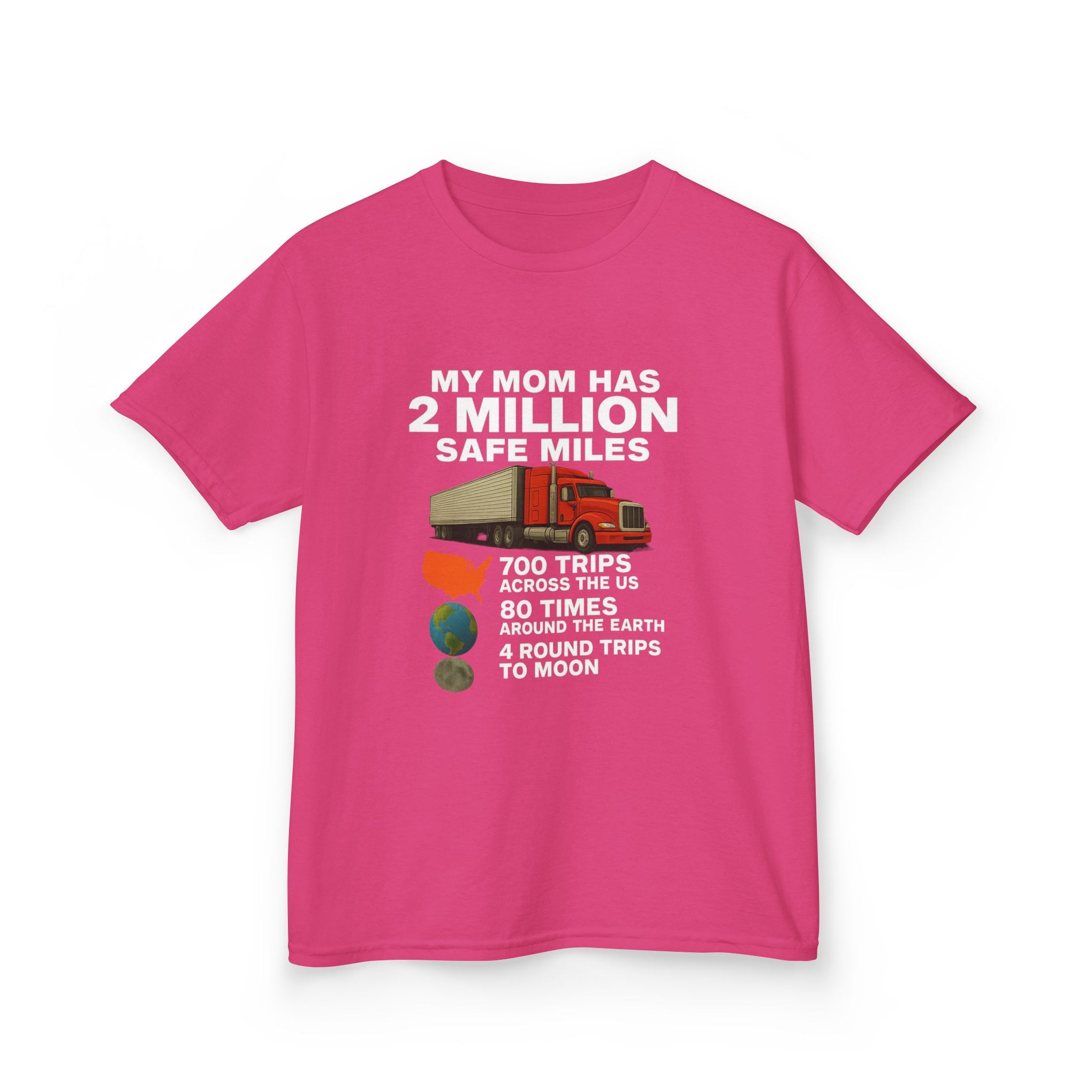 Kids Tee - "My Mom Has 2 Million Safe Miles" Driving Milestone Shirt