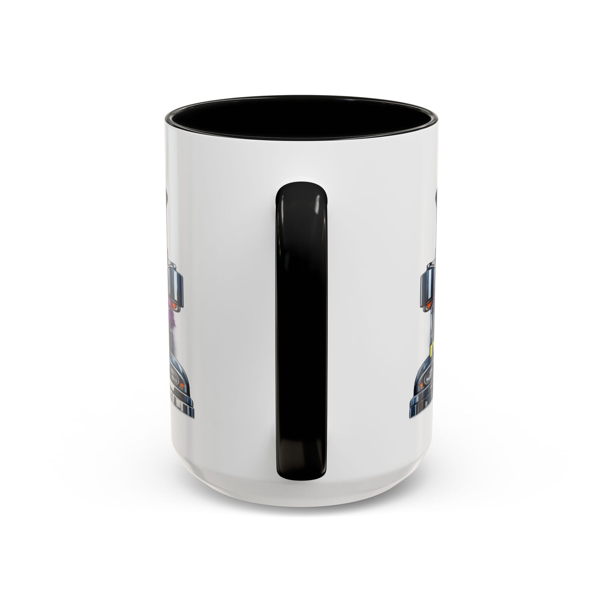 Purple Grumpy Monster Coffee Mug – Funny Truck Driver Gift (11oz & 15oz)