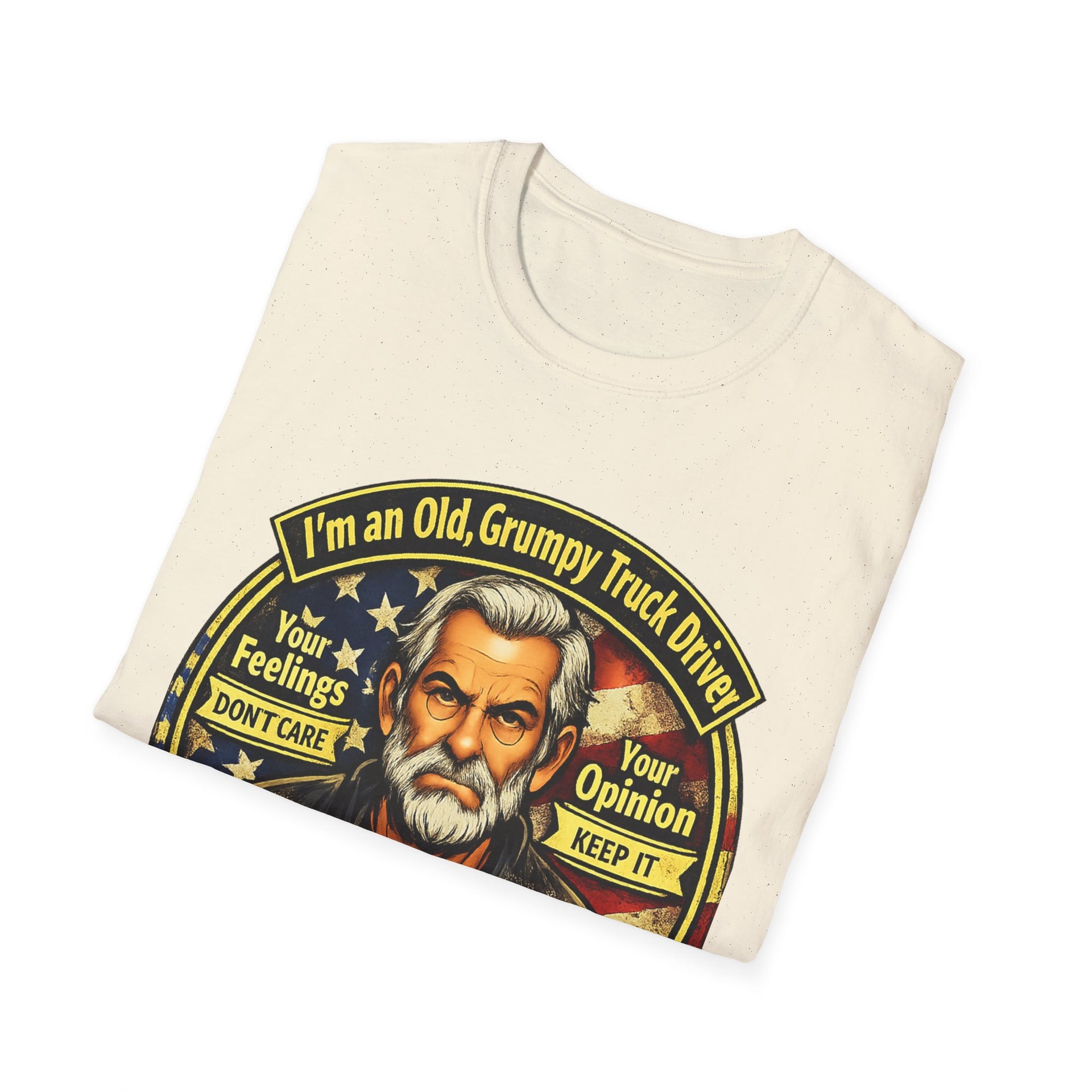 Truck Driver T-Shirt — “I’m an Old, Grumpy Truck Driver — Leave Me Alone!” Graphic Tee