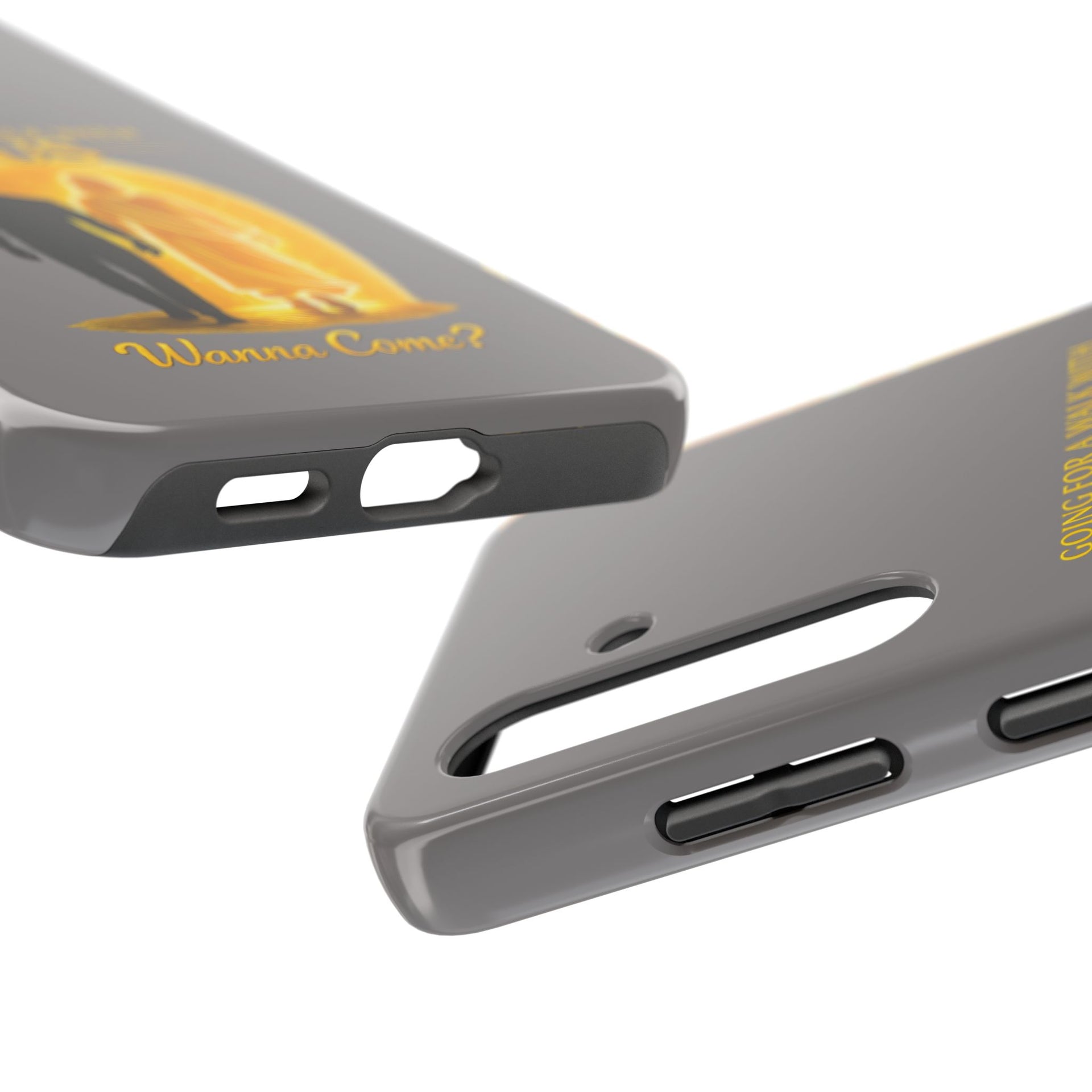 Tough Phone Case — "Going for a Walk with Jesus, Wanna Come?" Christian iPhone Case