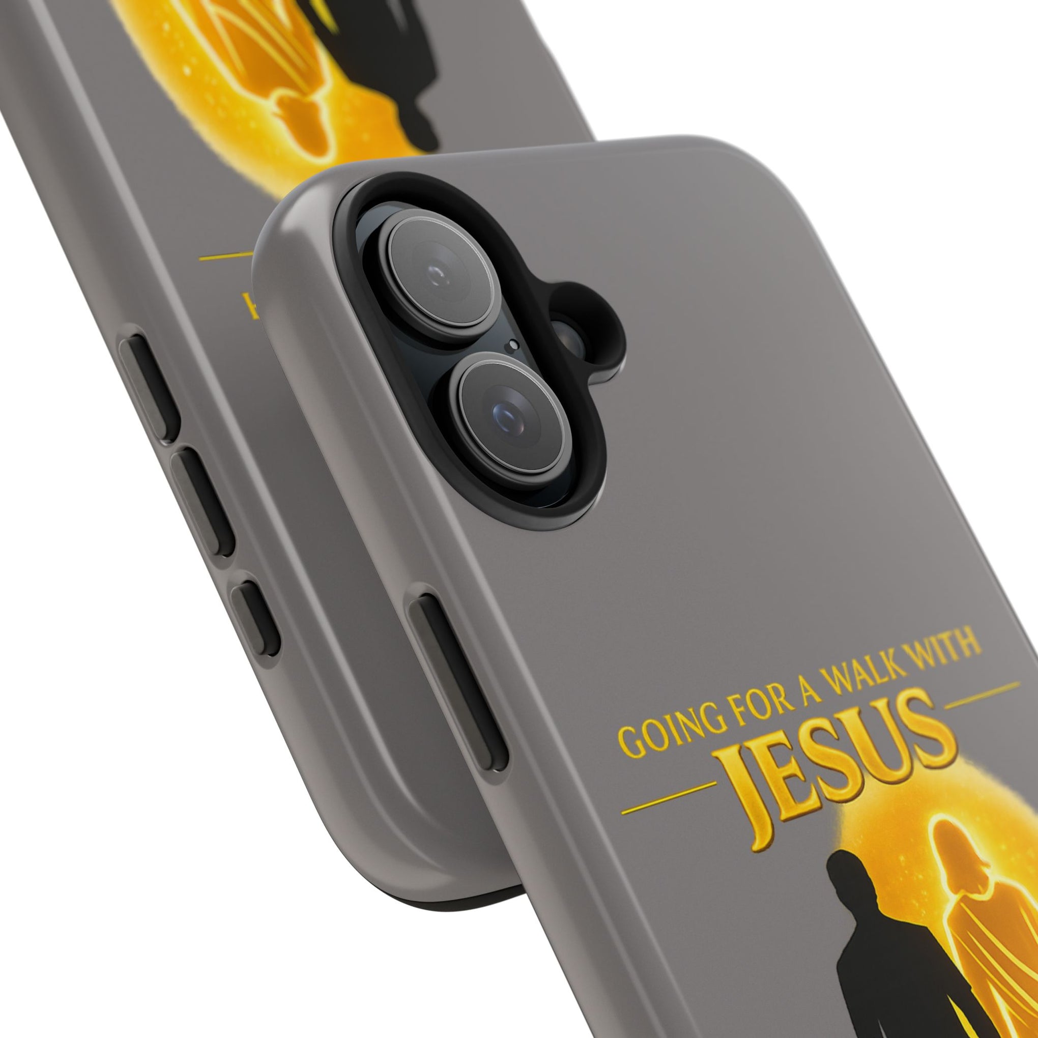 Tough Phone Case — "Going for a Walk with Jesus, Wanna Come?" Christian iPhone Case