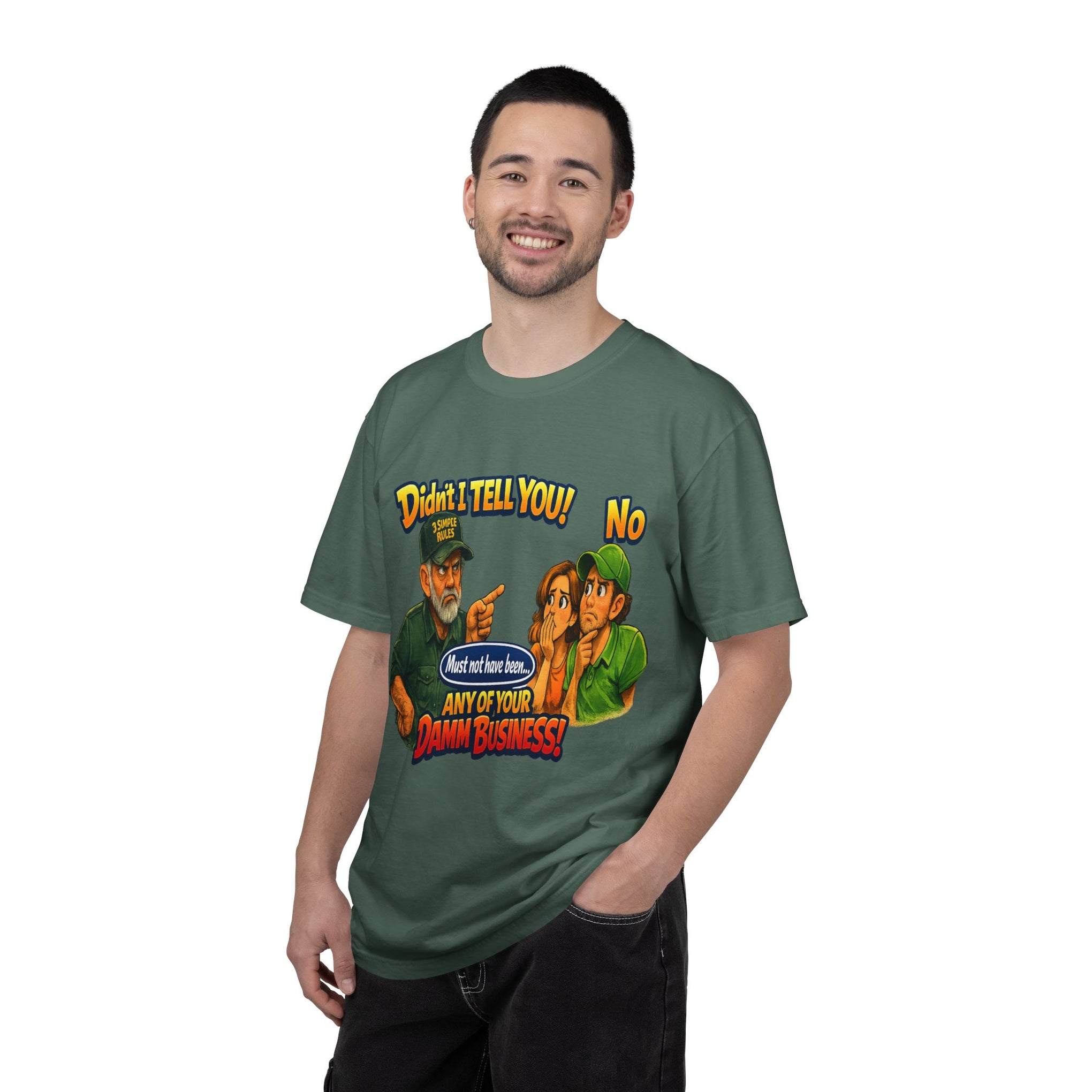 Funny "None of Your D*** Business" Graphic T-Shirt