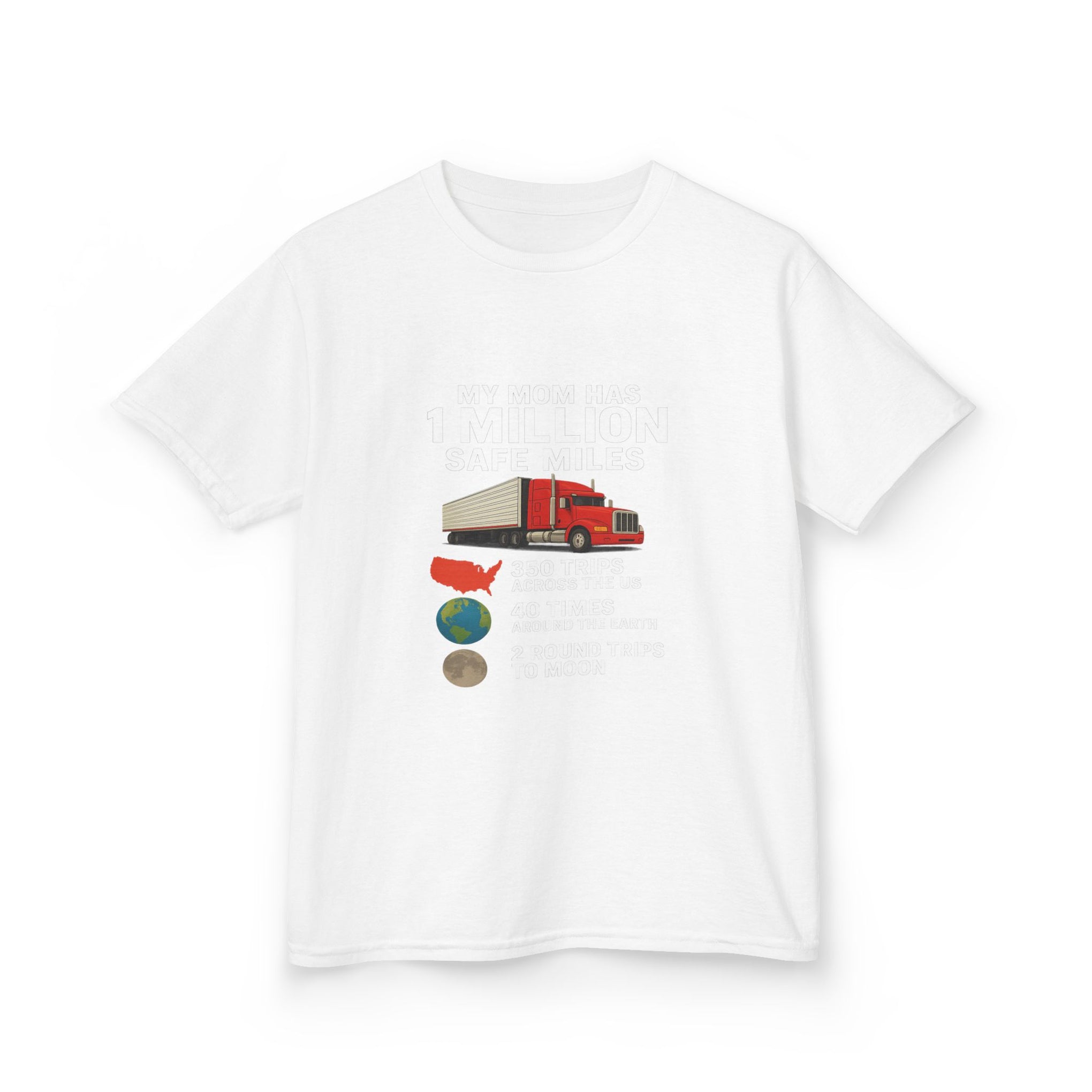 Kids Truck Graphic Tee — My Mom has 1 million Safe Miles