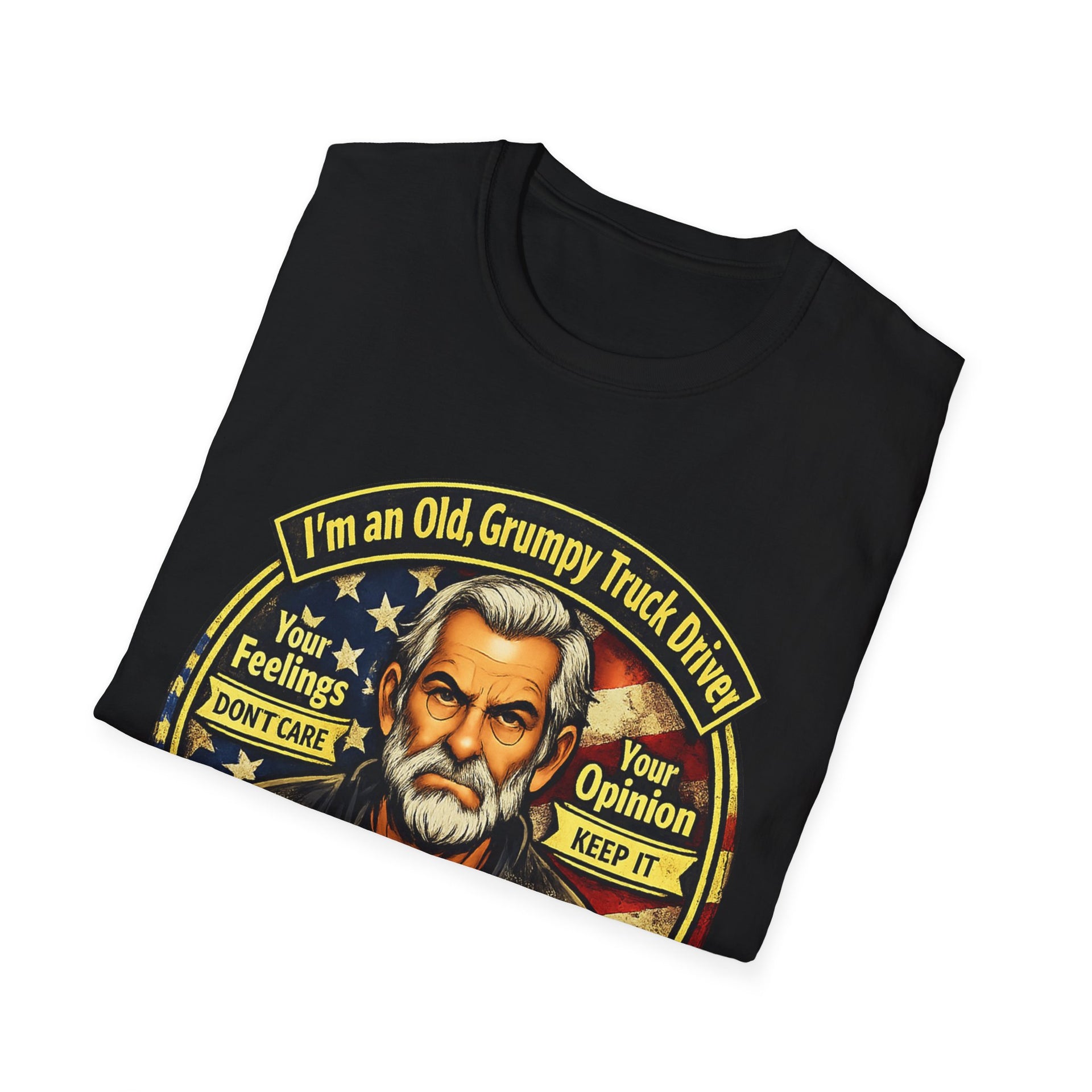 Truck Driver T-Shirt — “I’m an Old, Grumpy Truck Driver — Leave Me Alone!” Graphic Tee