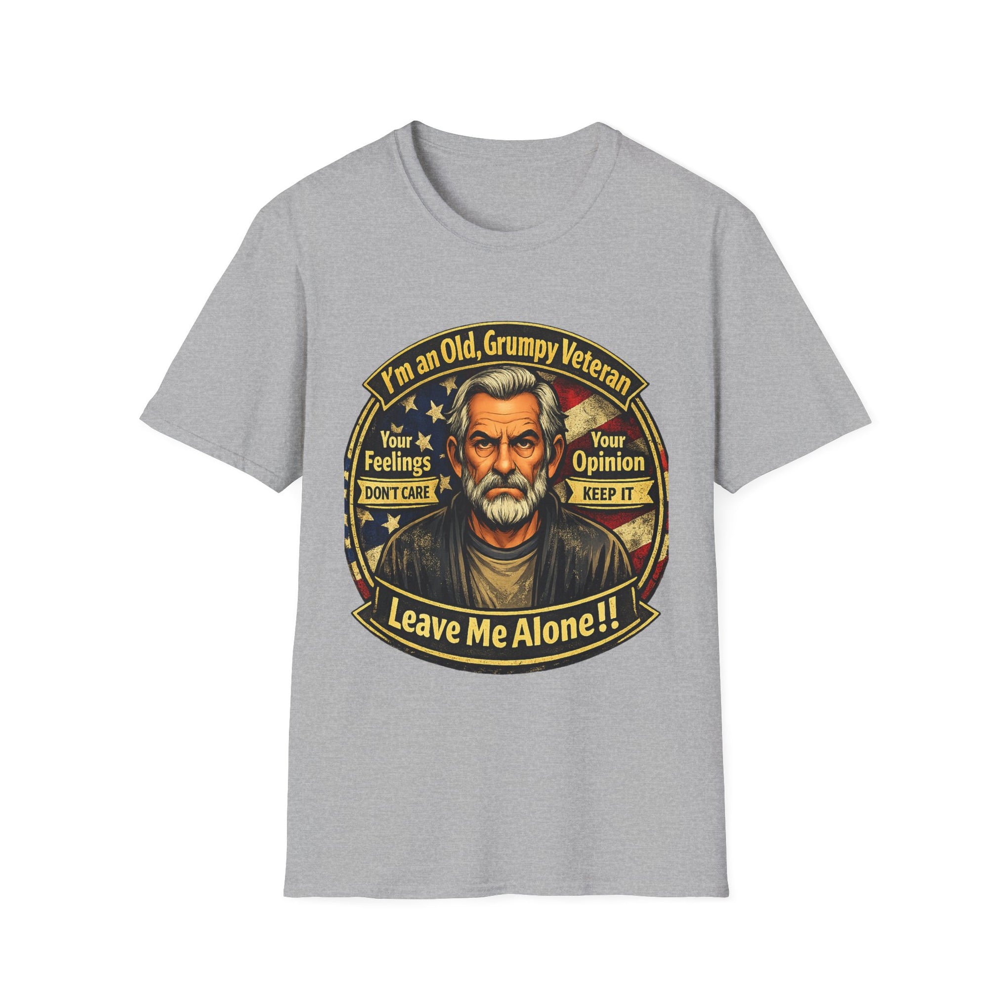 Veteran 'Leave Me Alone' T-Shirt — Old Grumpy Veteran Graphic Tee