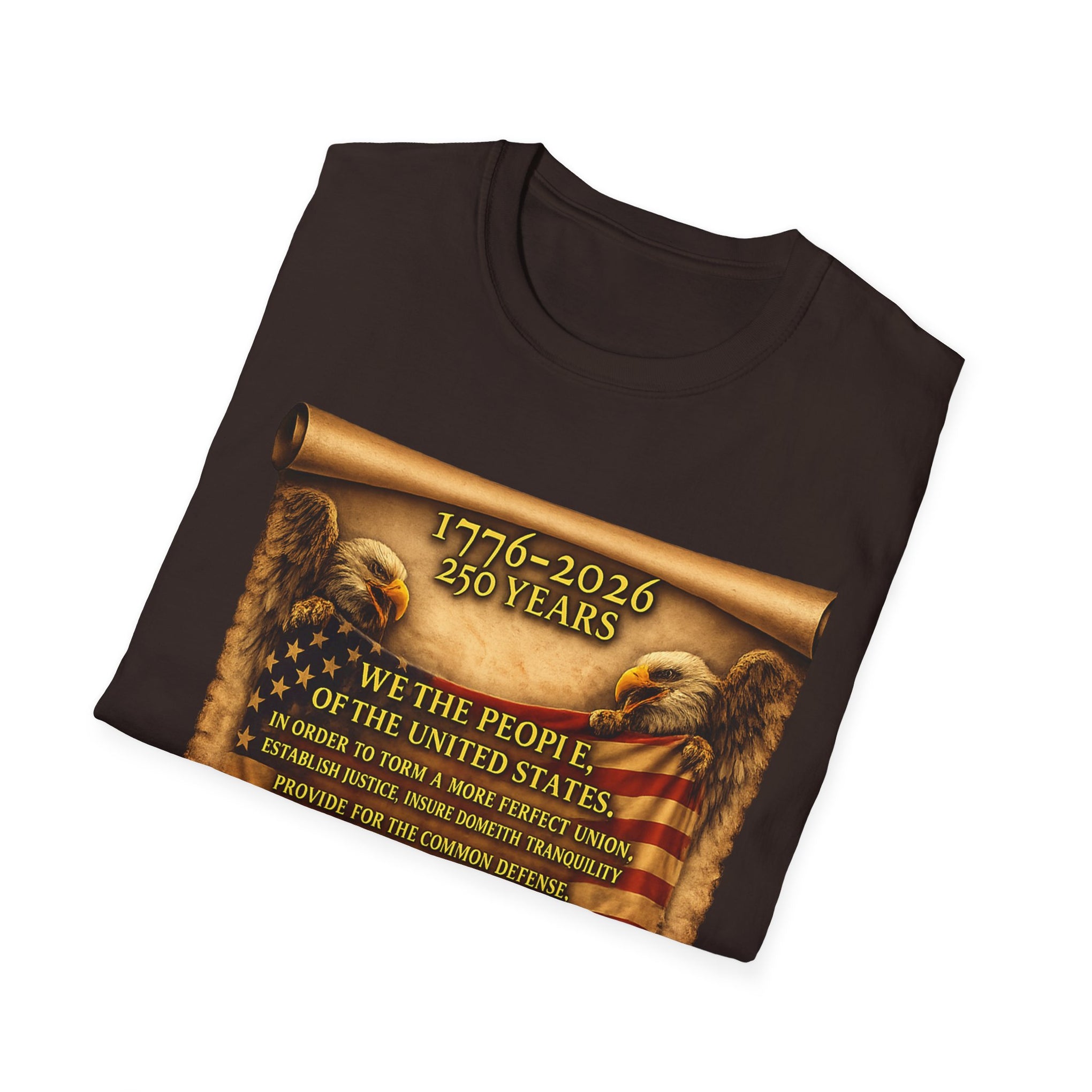 We the People T‑Shirt – 250 Years (1776–2026) American Flag & We The People Design