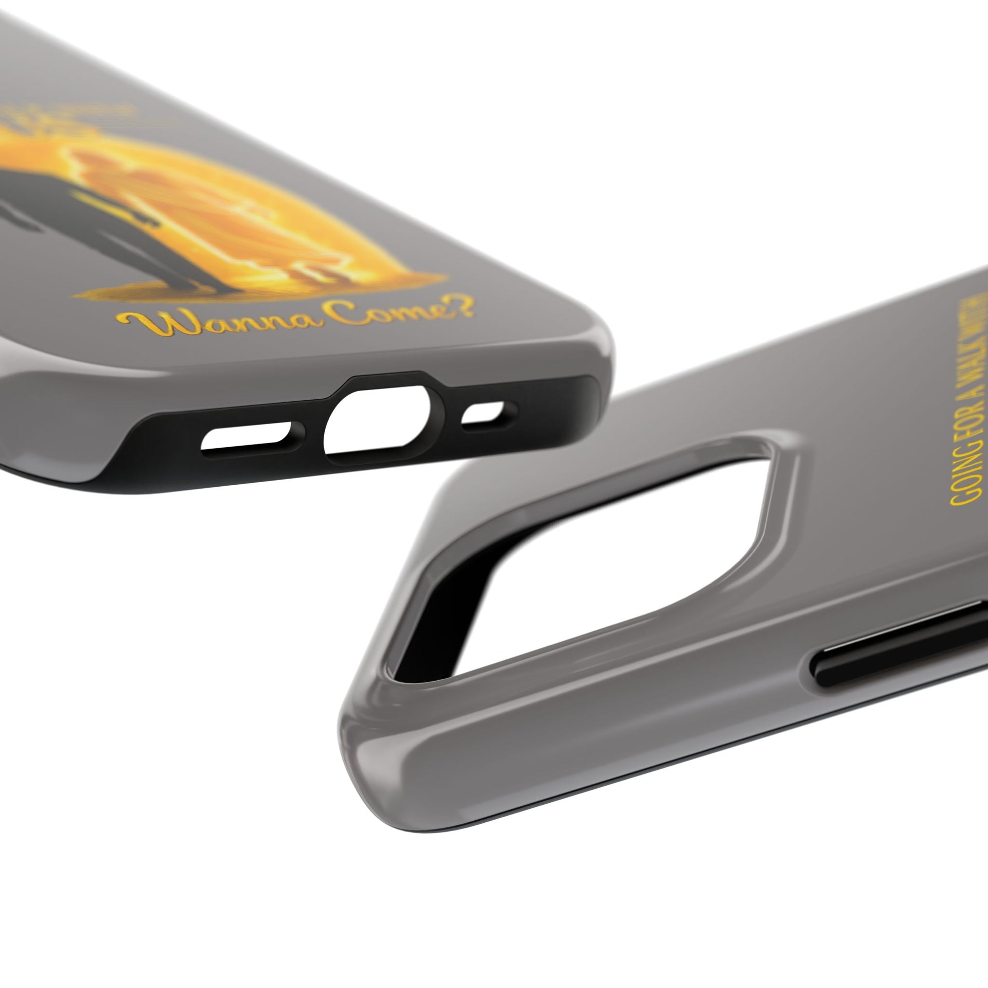 Tough Phone Case — "Going for a Walk with Jesus, Wanna Come?" Christian iPhone Case