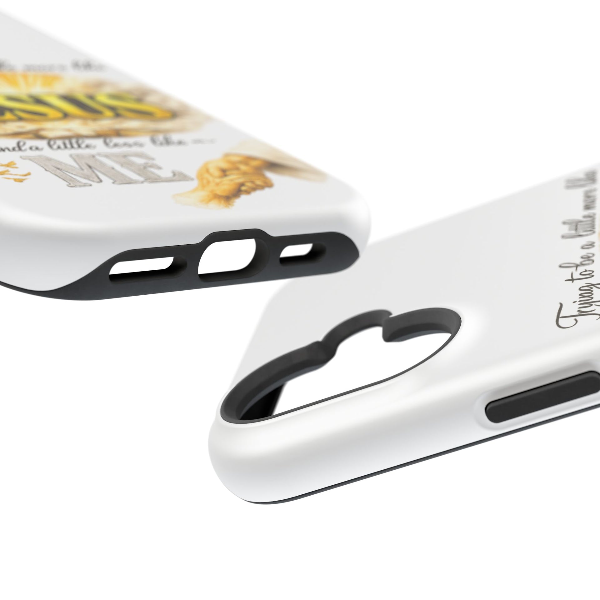 Christian Quote Magnetic Phone Case — "Trying to be a Little More Jesus and a Little Less Like Me"
