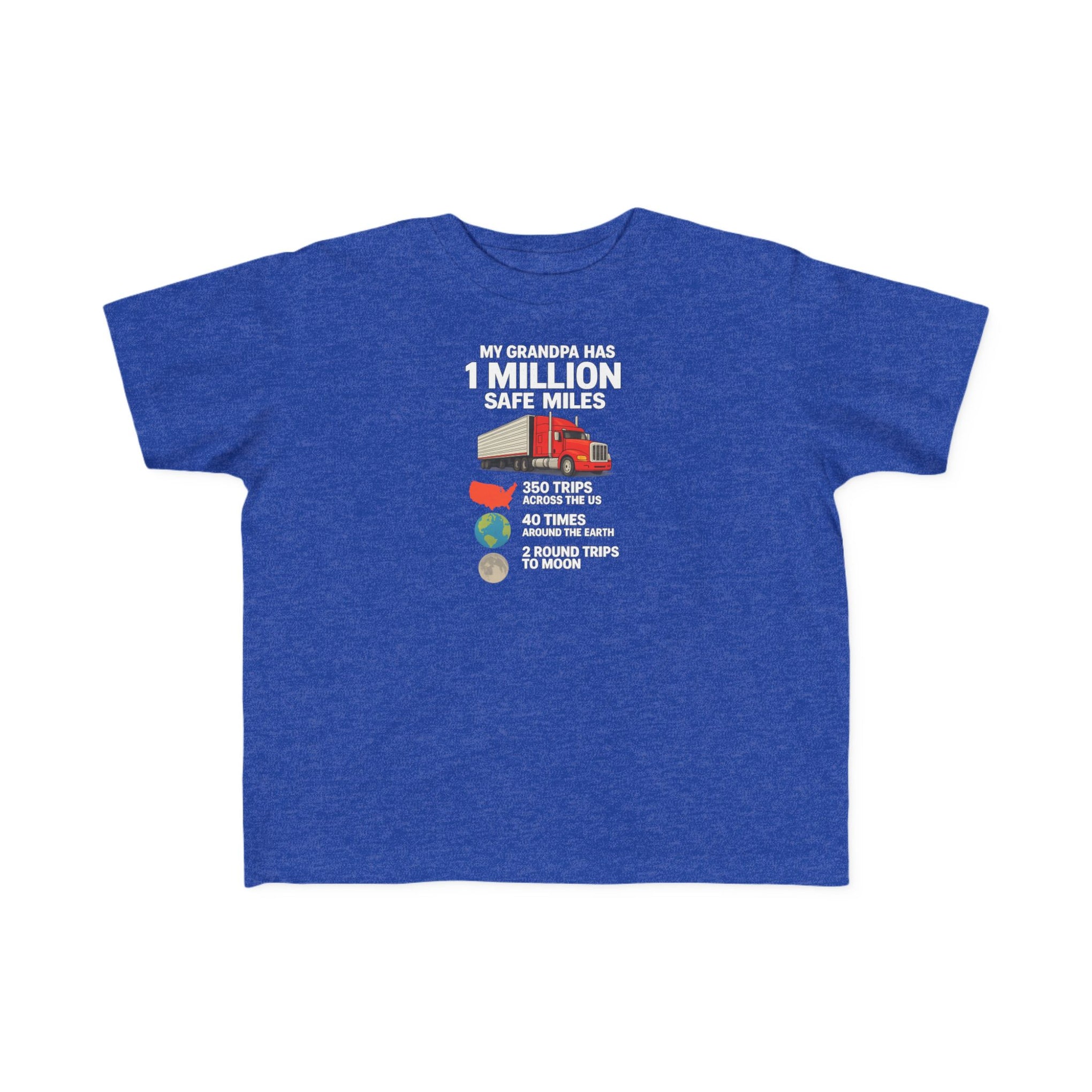 Toddler Tee – "My Grandma Has 1 Million Safe Miles" Cute Grandma Road-Trip Shirt