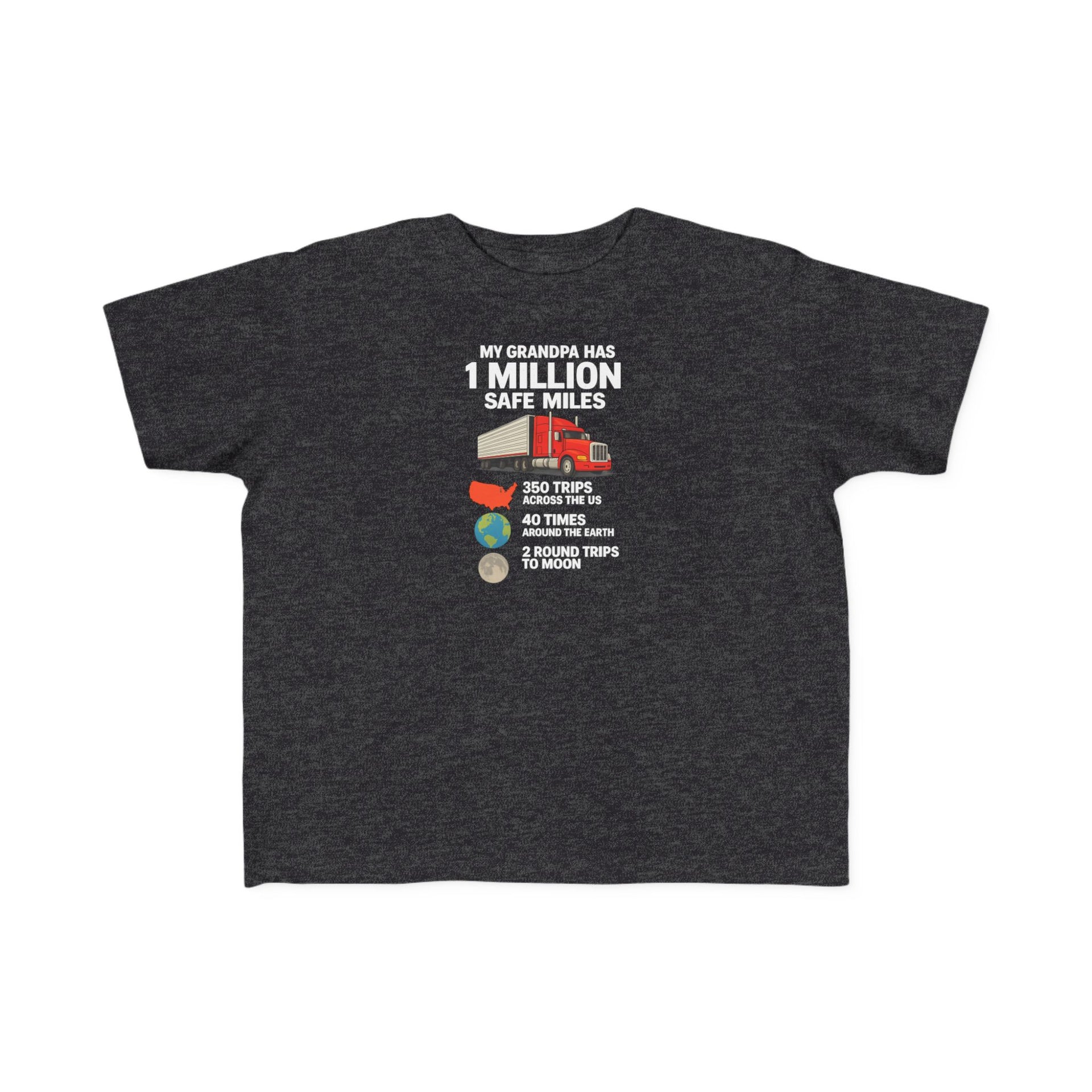 Toddler Tee – "My Grandma Has 1 Million Safe Miles" Cute Grandma Road-Trip Shirt