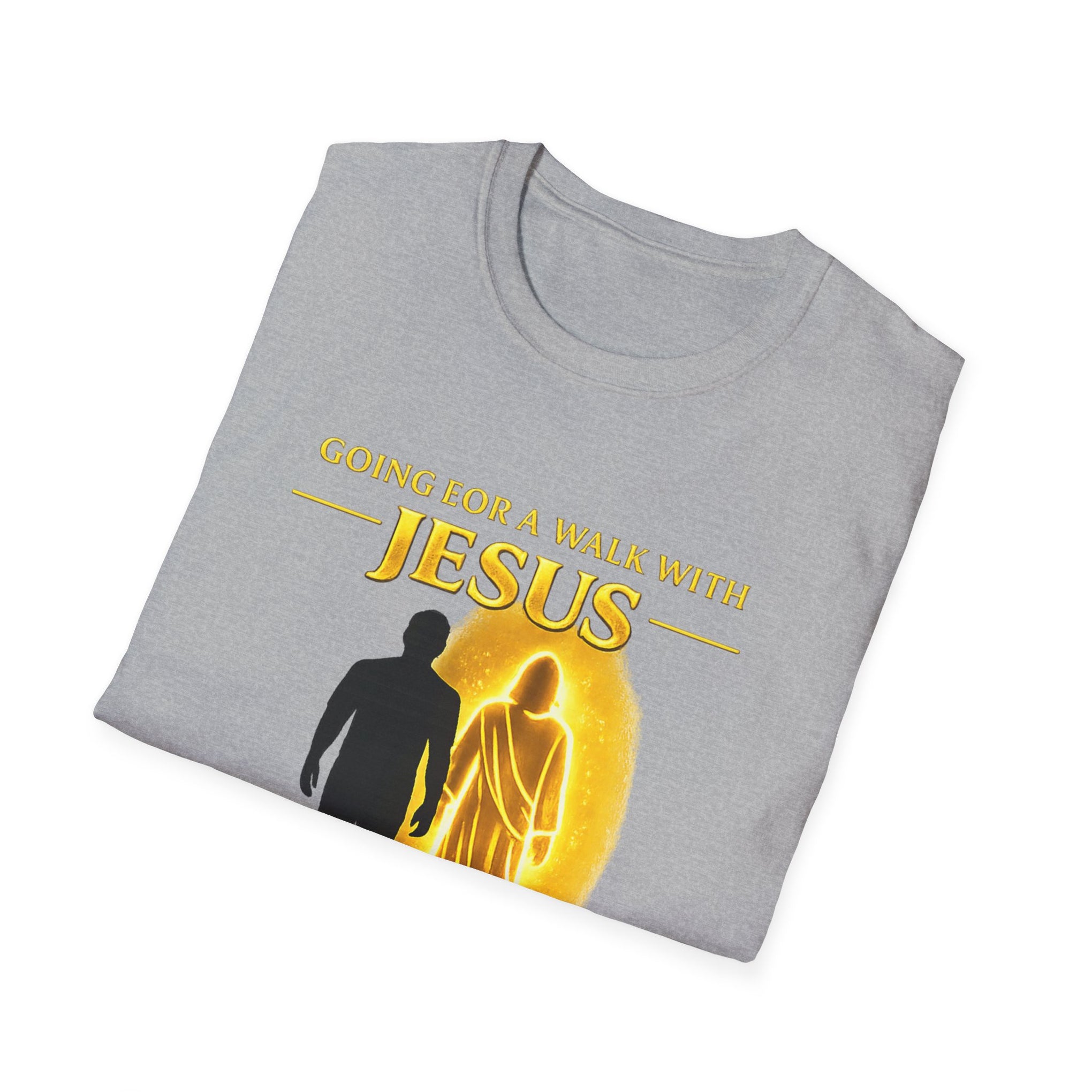 Going for a walk with Jesus T-Shirt – "Wanna Come?" Christian Faith Graphic Tee