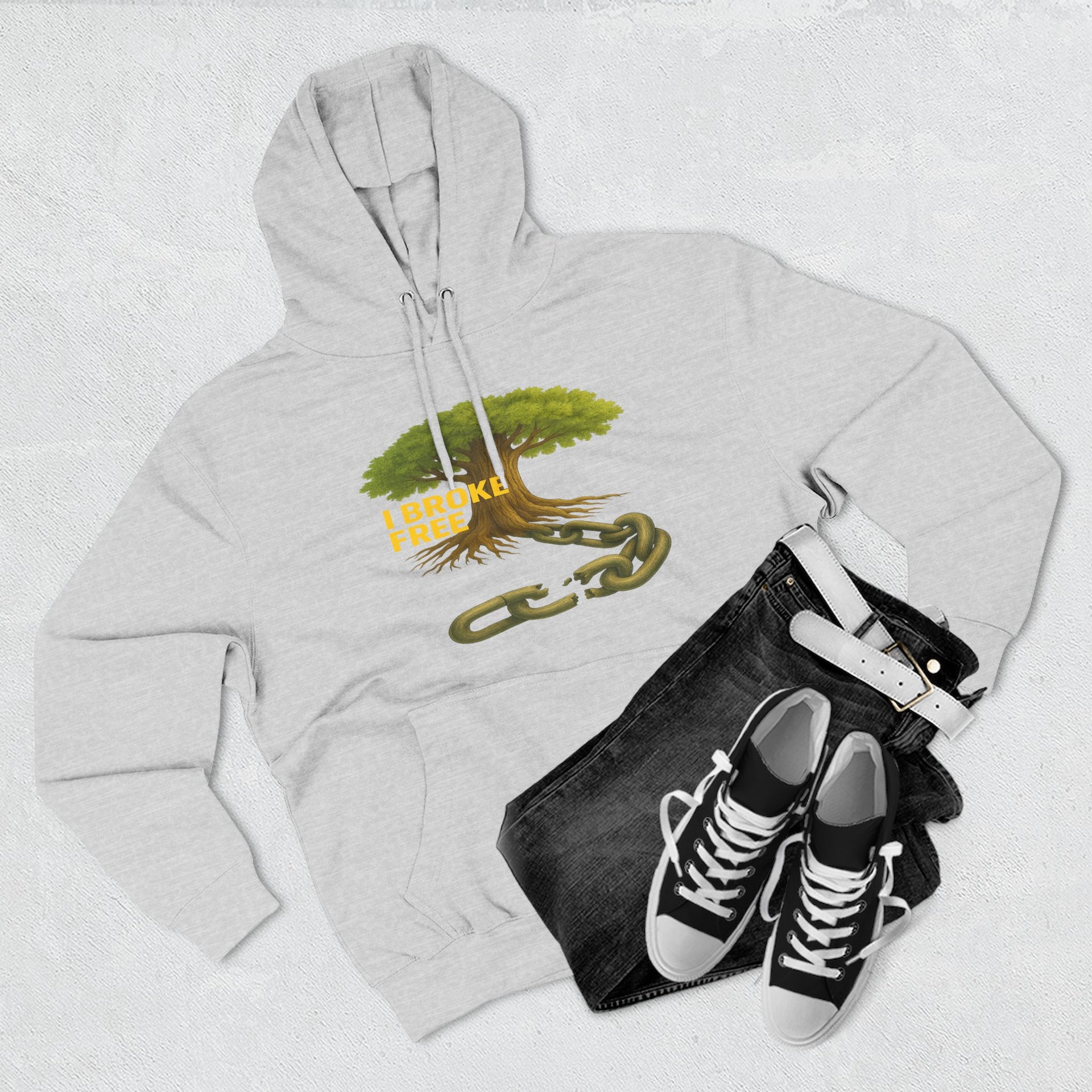 Freedom Breaker Hoodie — "I Broke Free" Mental Health Recovery Hoodie