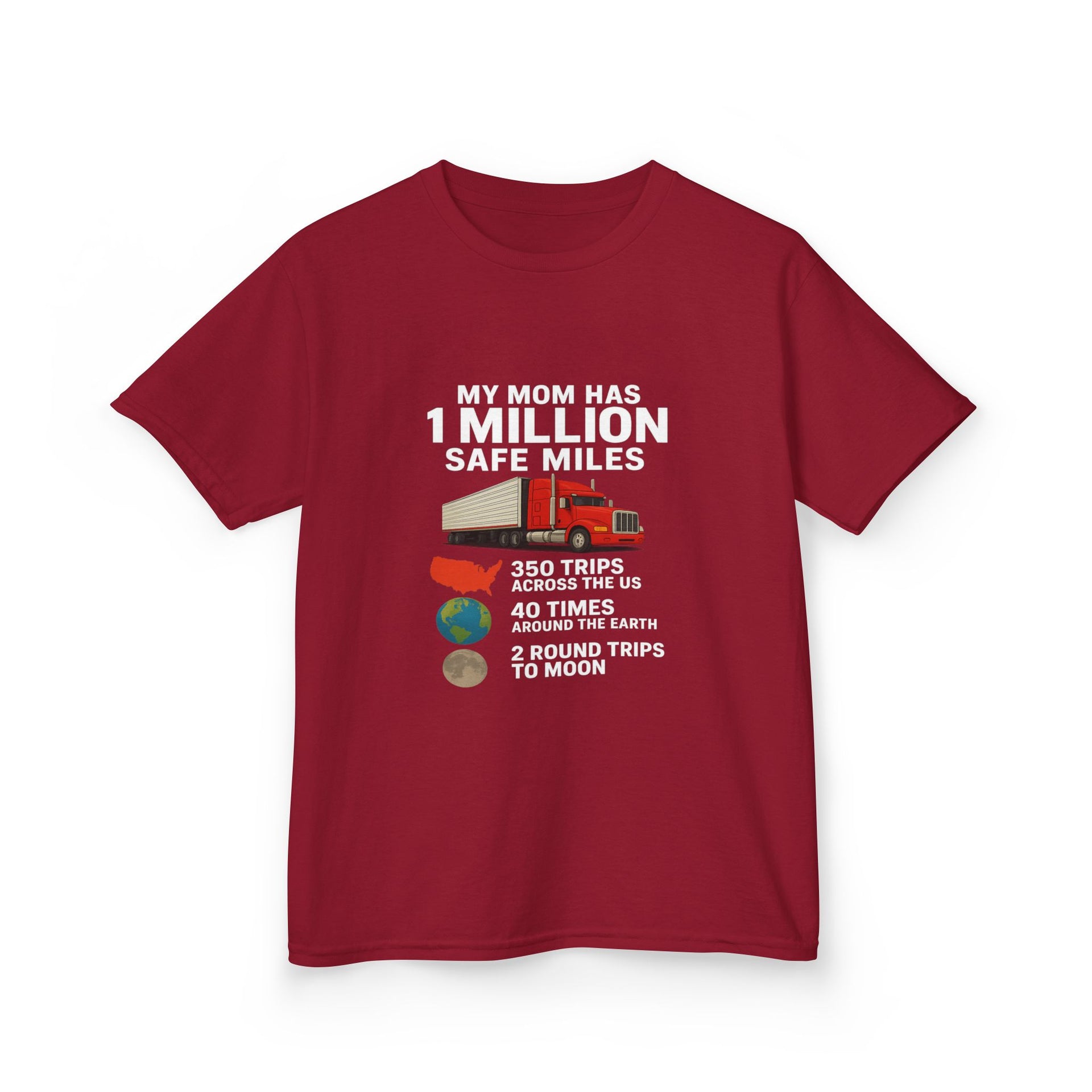 Kids Truck Graphic Tee — My Mom has 1 million Safe Miles