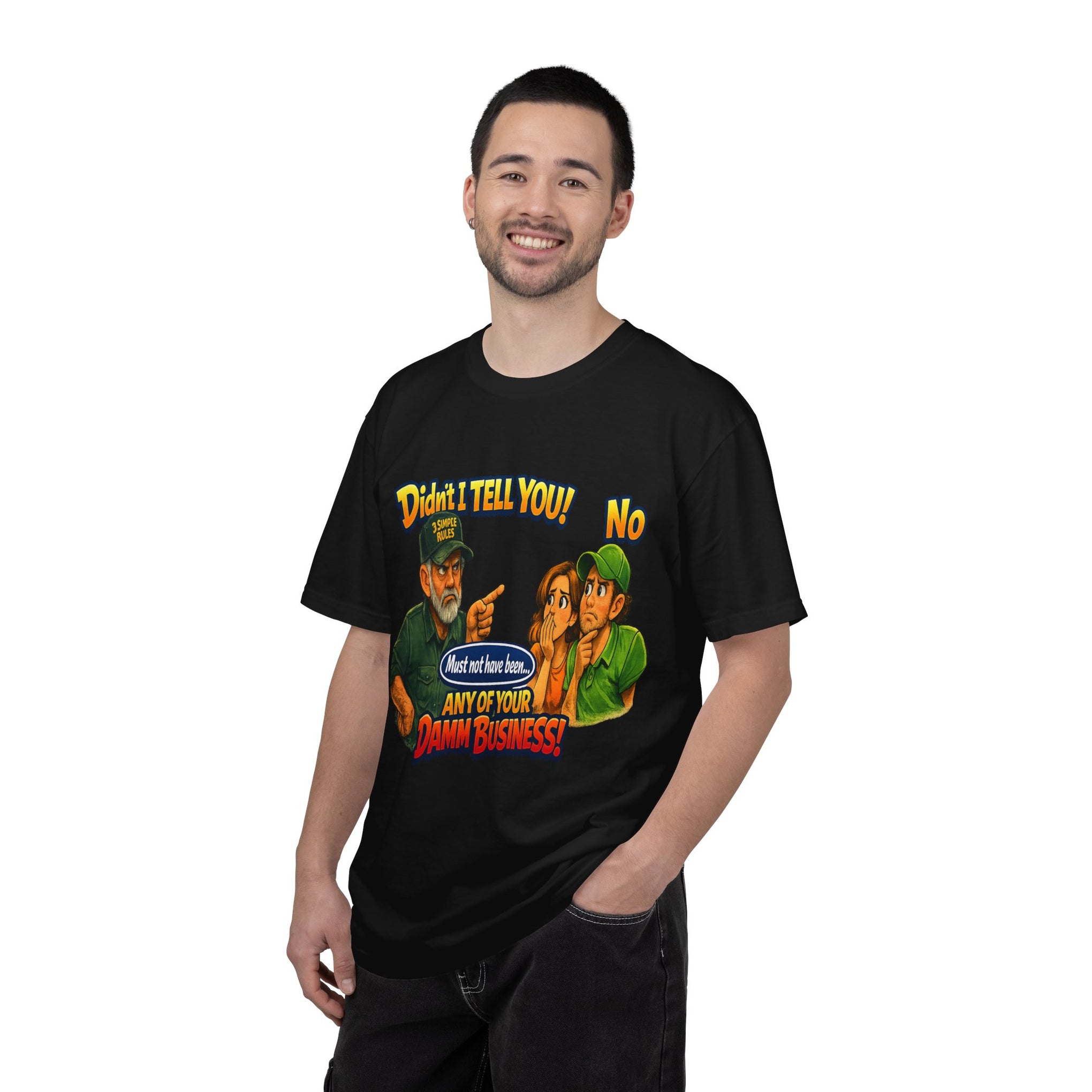 Funny "None of Your D*** Business" Graphic T-Shirt