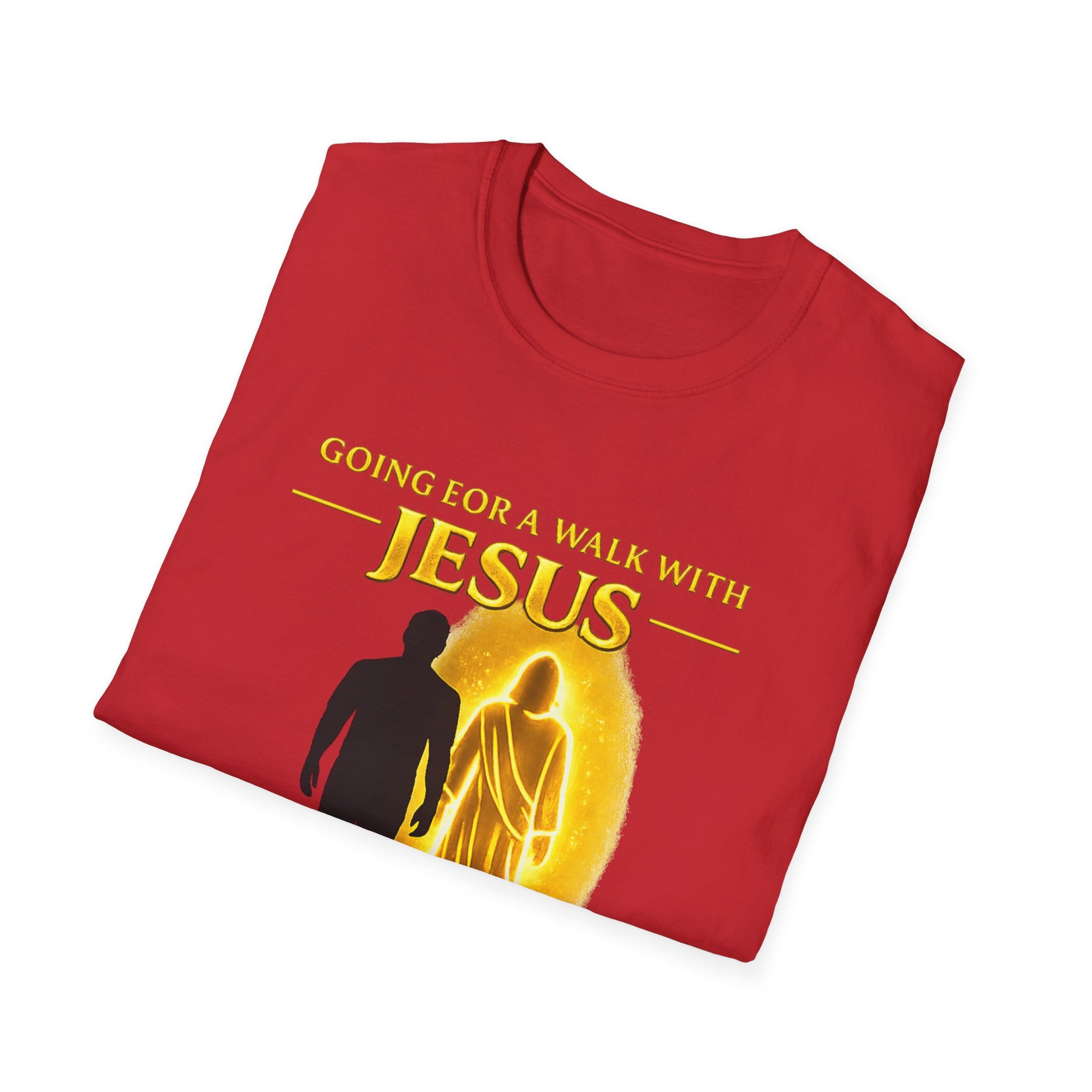 Going for a walk with Jesus T-Shirt – "Wanna Come?" Christian Faith Graphic Tee