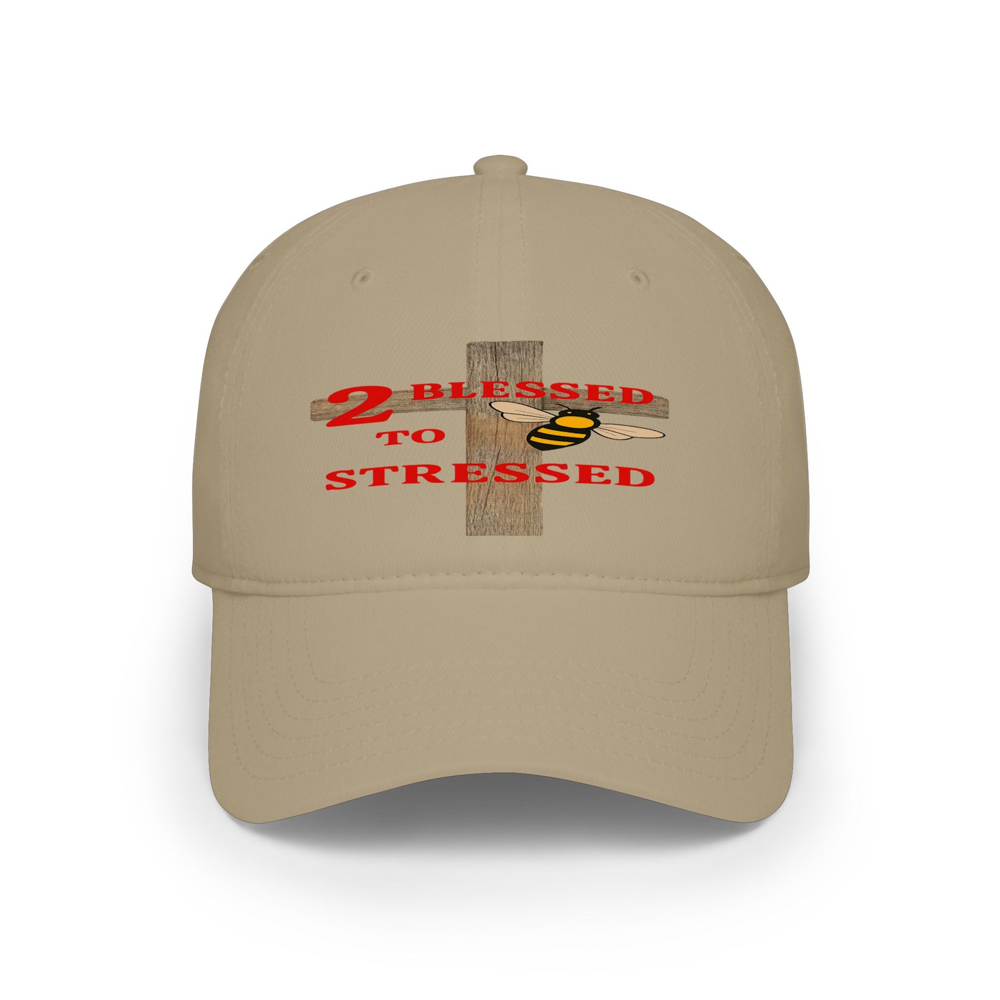 Baseball Cap – "Blessed 2o Stressed" Cross Christian Hat
