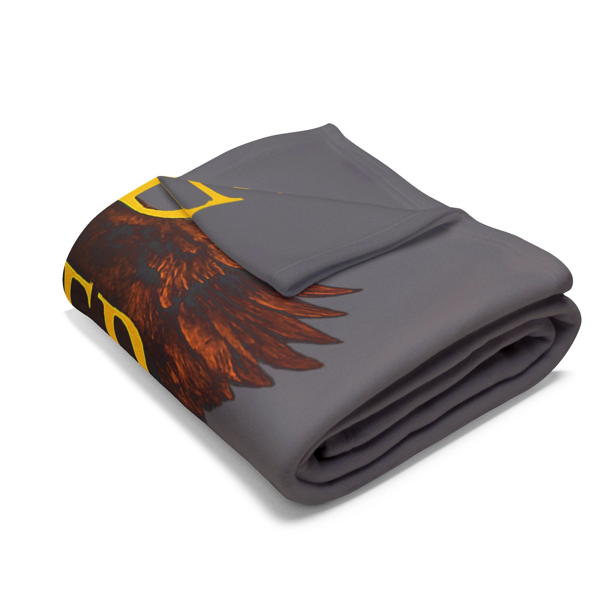 Proud Trucker Arctic Fleece Blanket — "If You Have It... A Truck Brought It" Patriotic Semi Truck Throw