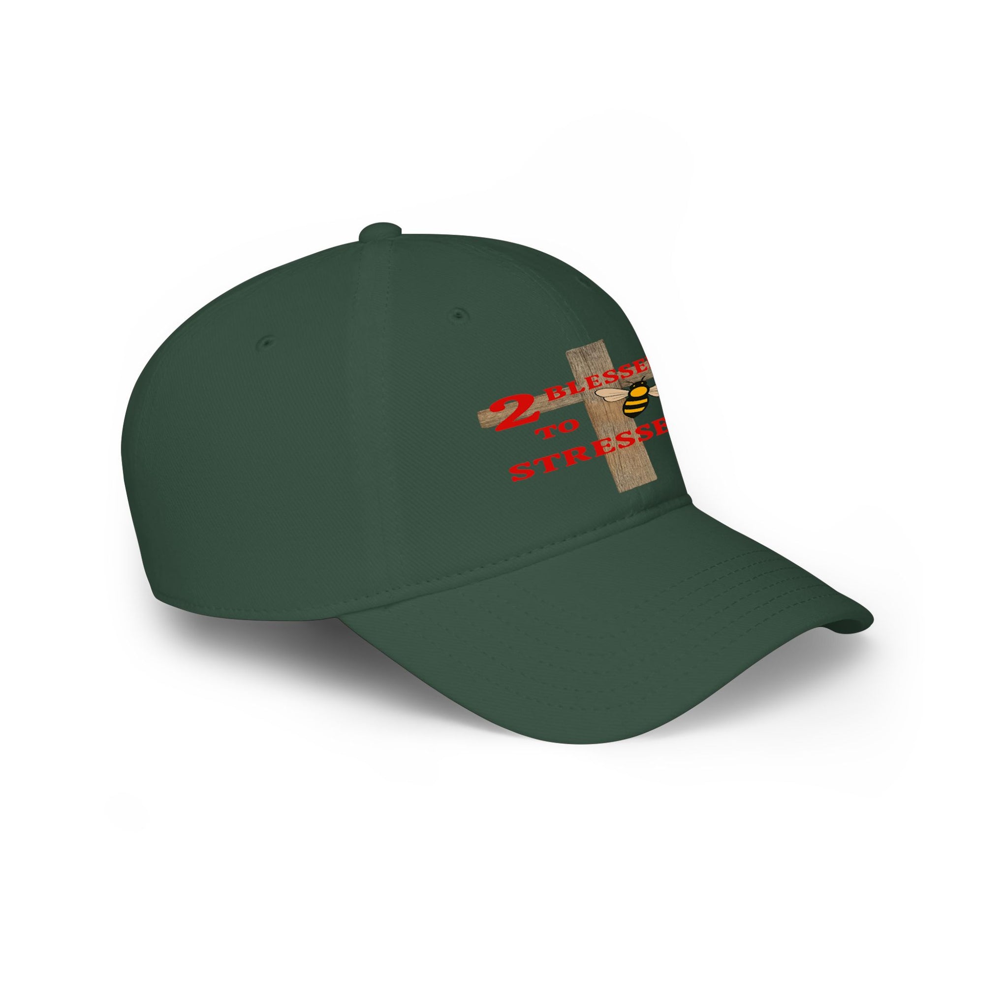 Baseball Cap – "Blessed 2o Stressed" Cross Christian Hat