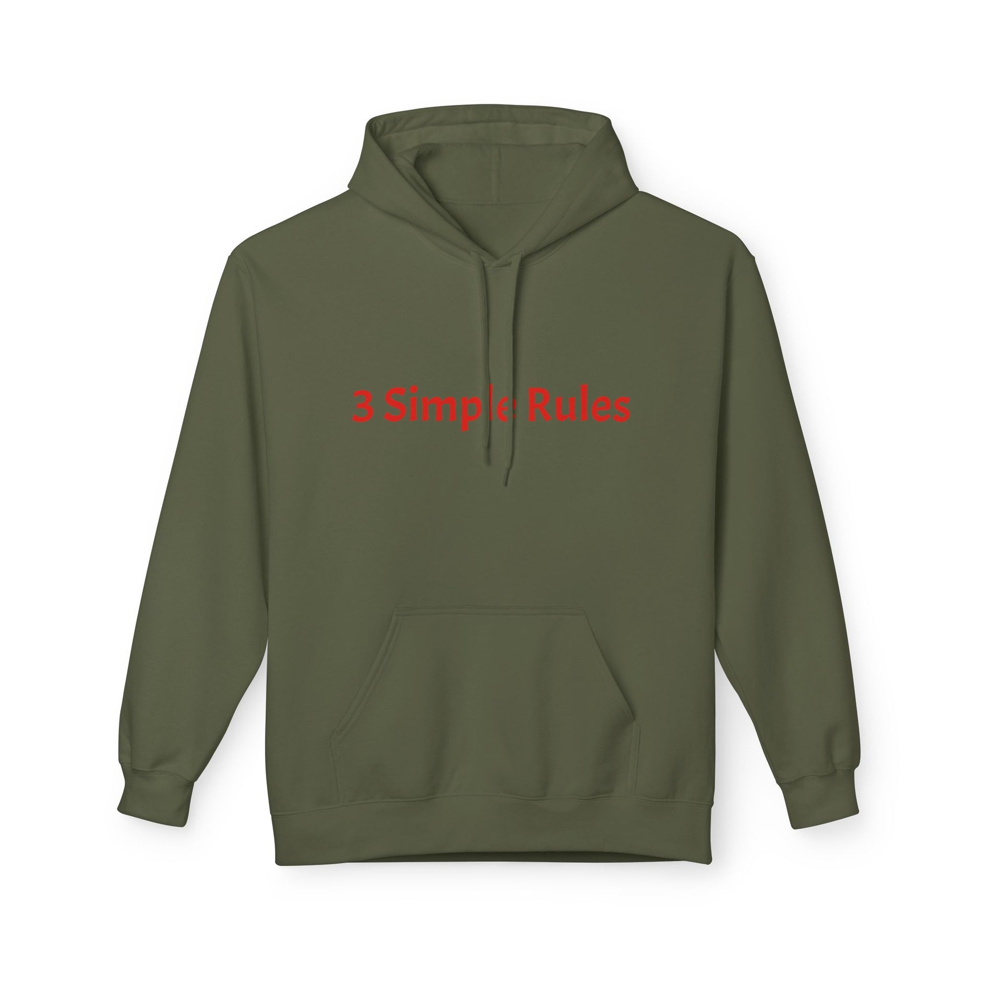 Hoodie — '3 Simple Rules' Trucker Safety Graphic Hoodie (Enjoy the Ride — Get Home Safe)
