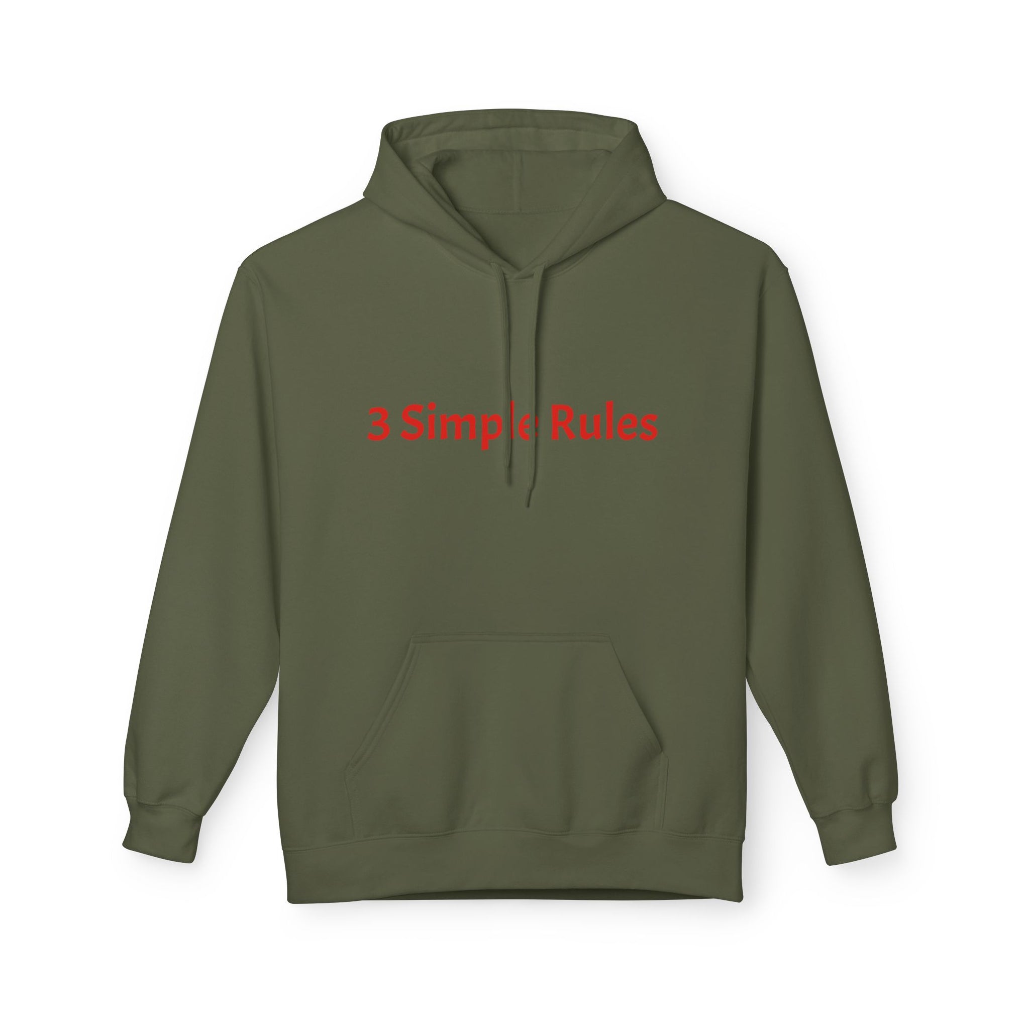 Hoodie — '3 Simple Rules' Trucker Safety Graphic Hoodie (Enjoy the Ride — Get Home Safe)